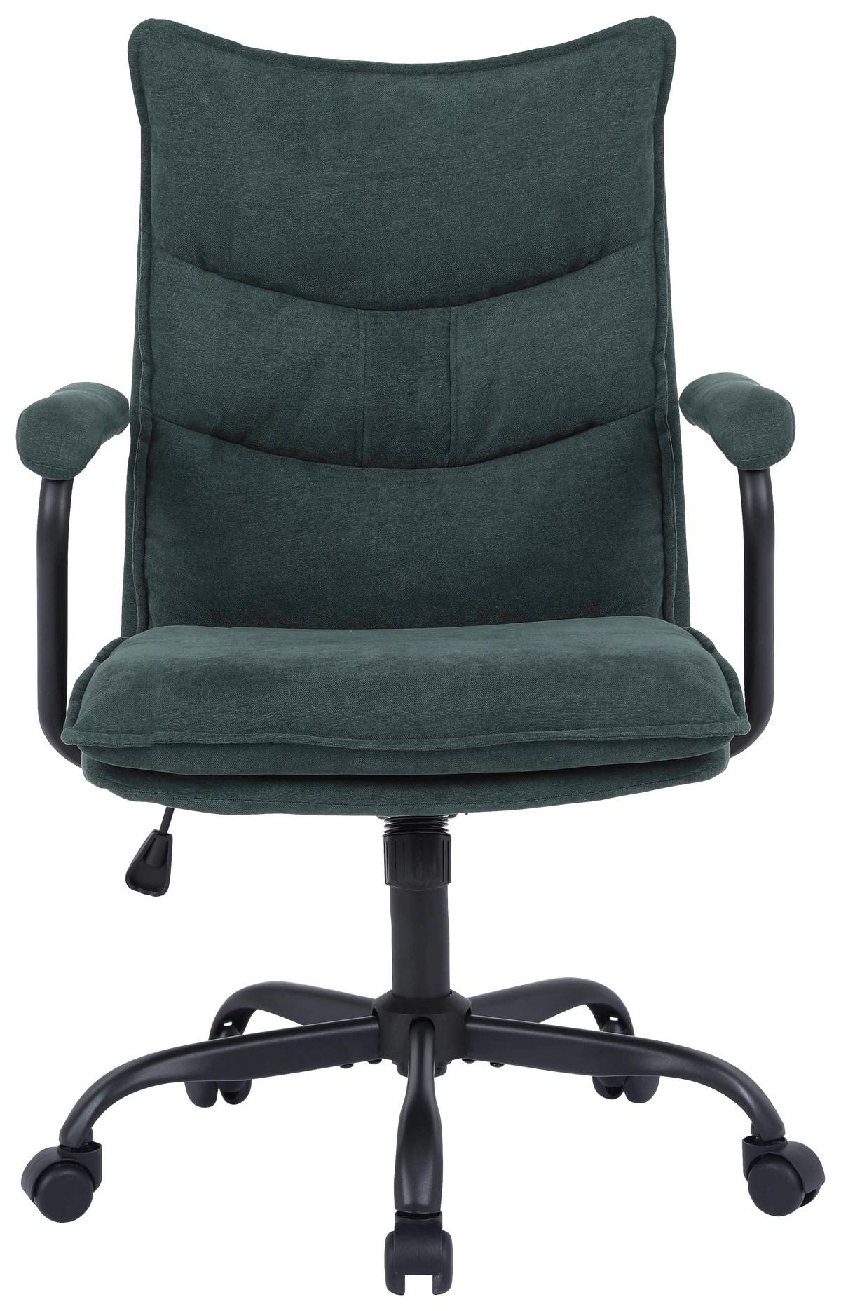 Scaun rotativ MADDOX - verde/negru, Modern, plastic/lemn (63/91-99/62cm) - Mömax