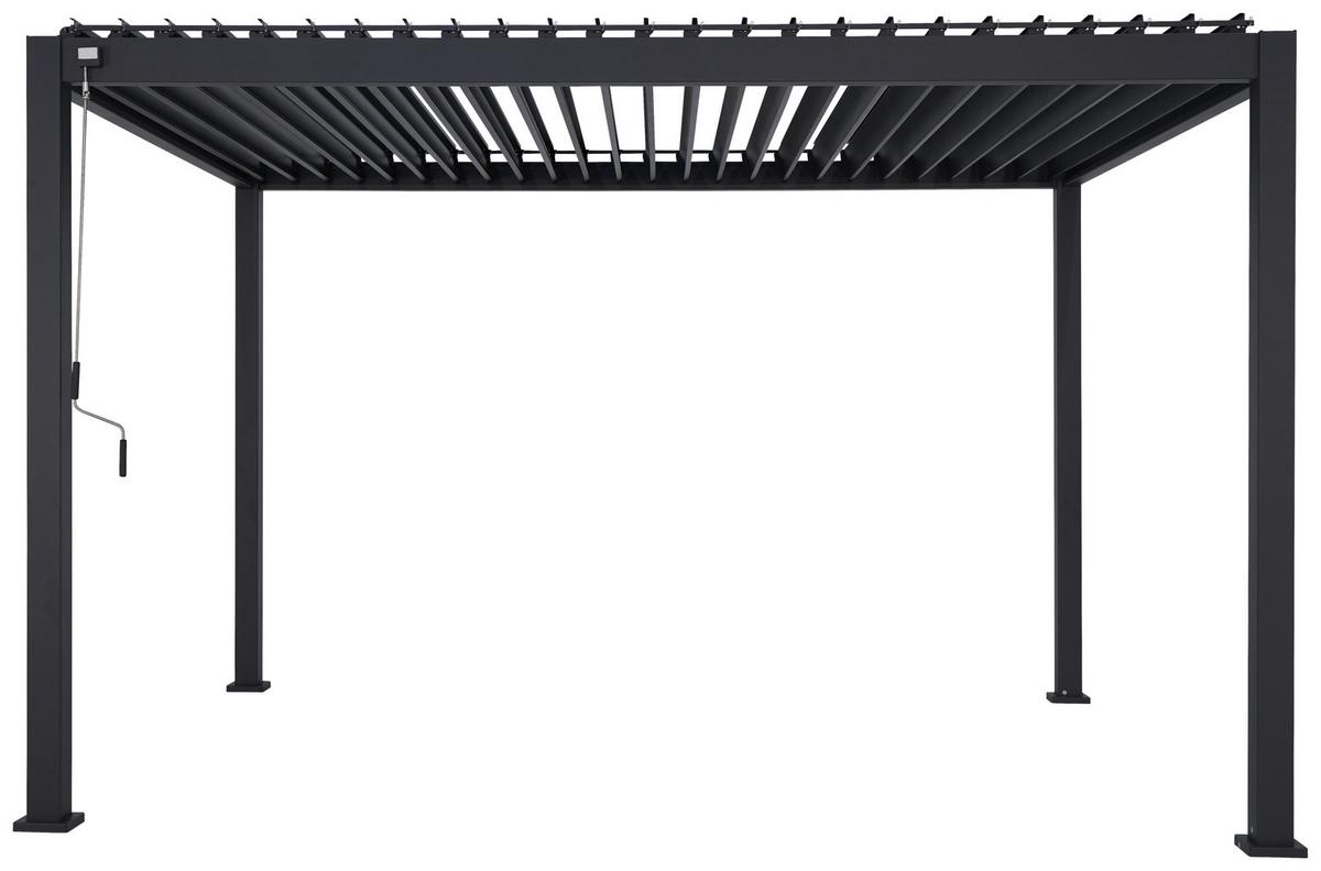 Pergola Mirador Anthrazit ca. 400x250x300 cm - Anthrazit, MODERN, Metall (400/250/300cm) - Gardenson