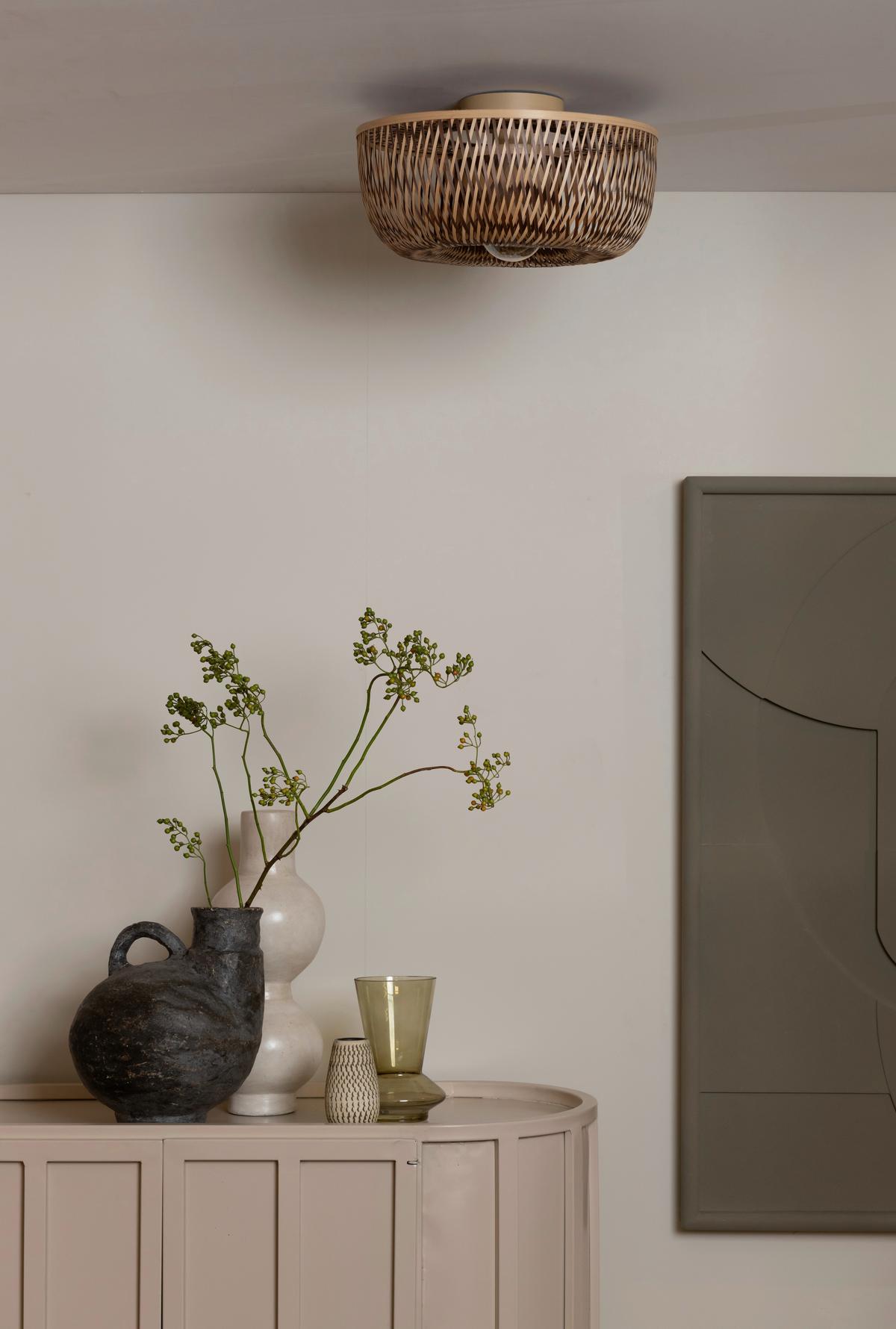 Stropna Svetilka Barbados, Bambus - naravne barve/rjava, Basics, naravni materiali (35/15cm) - Good & Mojo