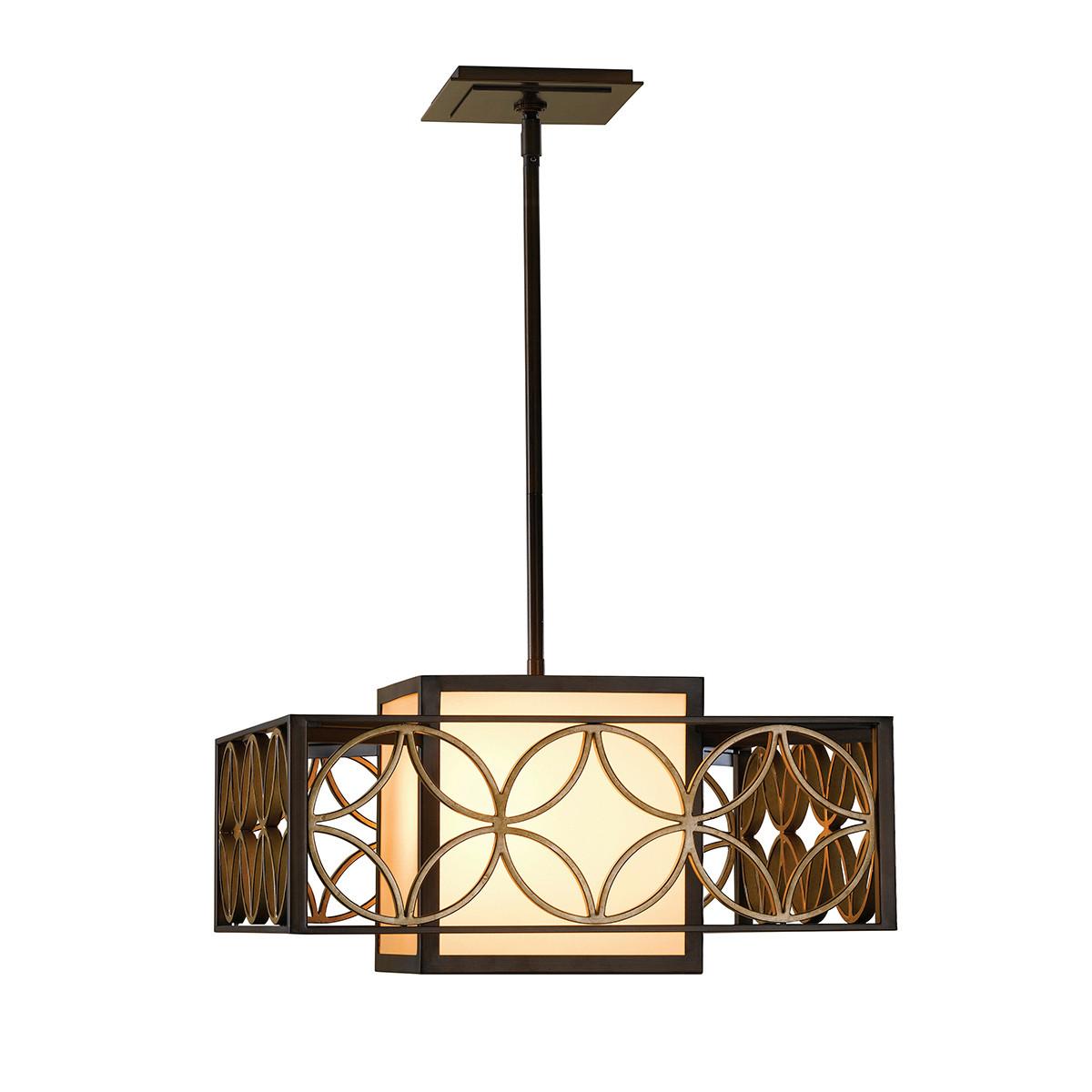 Függőlámpa Fe-Remy-P-B - aranyszínű/bronzszínű, Lifestyle, fém (53.3/53.3/39cm) - Elstead Lighting