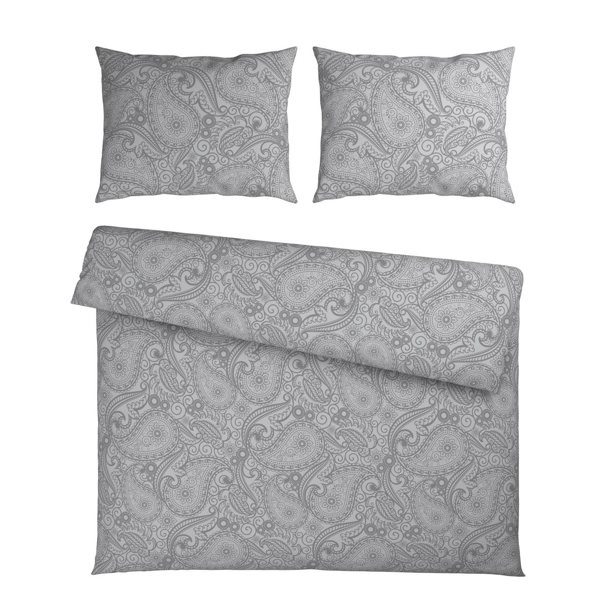 Posteljnina Paisley Xxl - siva, tekstil (200/200cm) - Mömax
