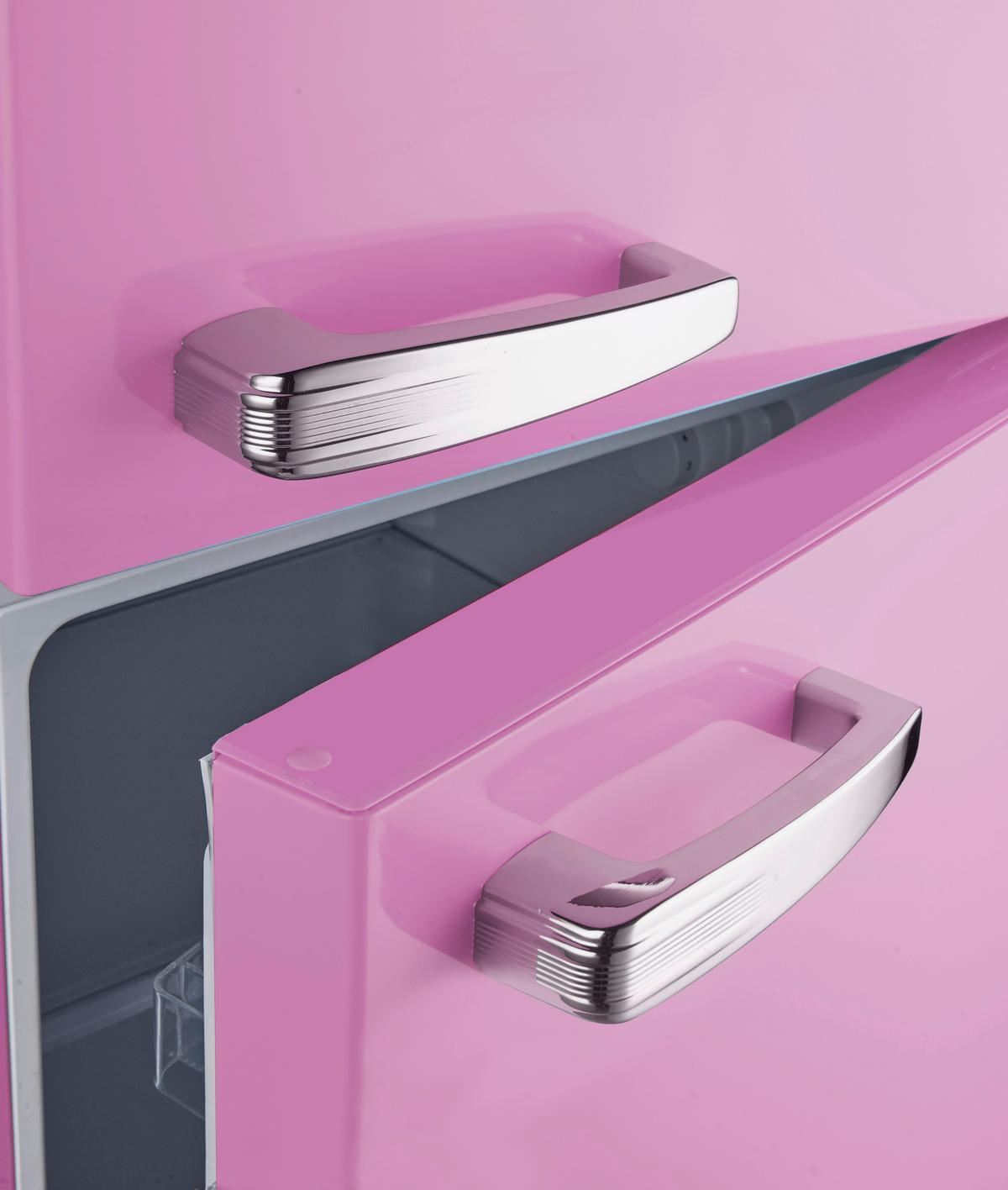 Kühl-Gefrier-Kombination GK210-2 SP in Pink - Pink, Trend, Kunststoff/Metall (54/143/54,5cm) - PKM