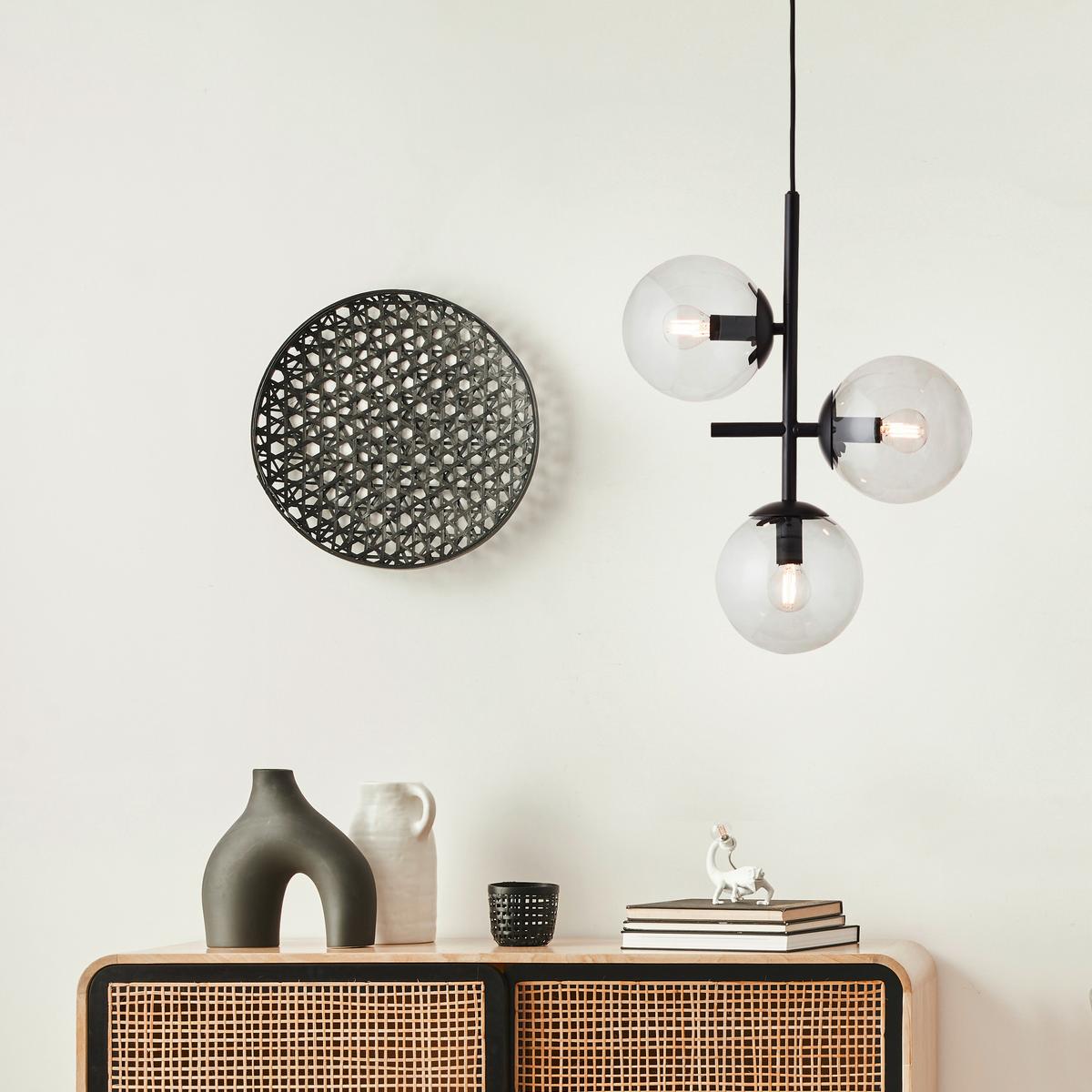 LAMPA ZWIESZANA 99219L93 ARIOL PE3 - przejrzysty/czarny, Lifestyle, metal/szkło (35,2/150,3/15cm) - Brilliant