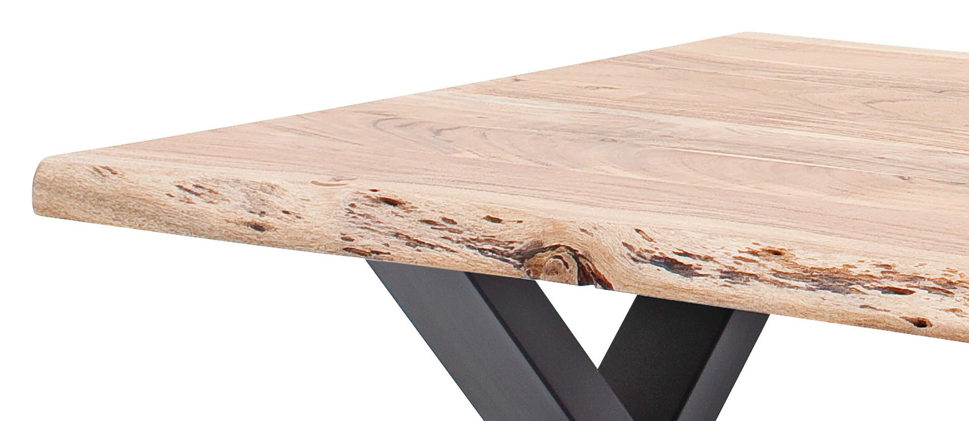 Couchtisch Cartagena Anthrazit/Ahornfarben - Anthrazit/Ahornfarben, MODERN, Holz/Metall (110/70/45cm) - Mömax