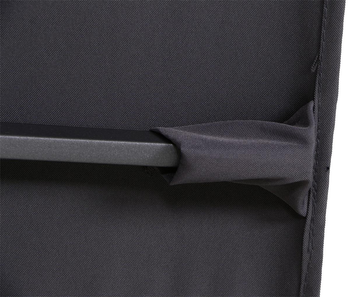 Ampelschirm California N+ B: 300 H: 263 cm Anthrazit - Anthrazit, KONVENTIONELL, Textil/Metall (300/300cm) - Siena Garden