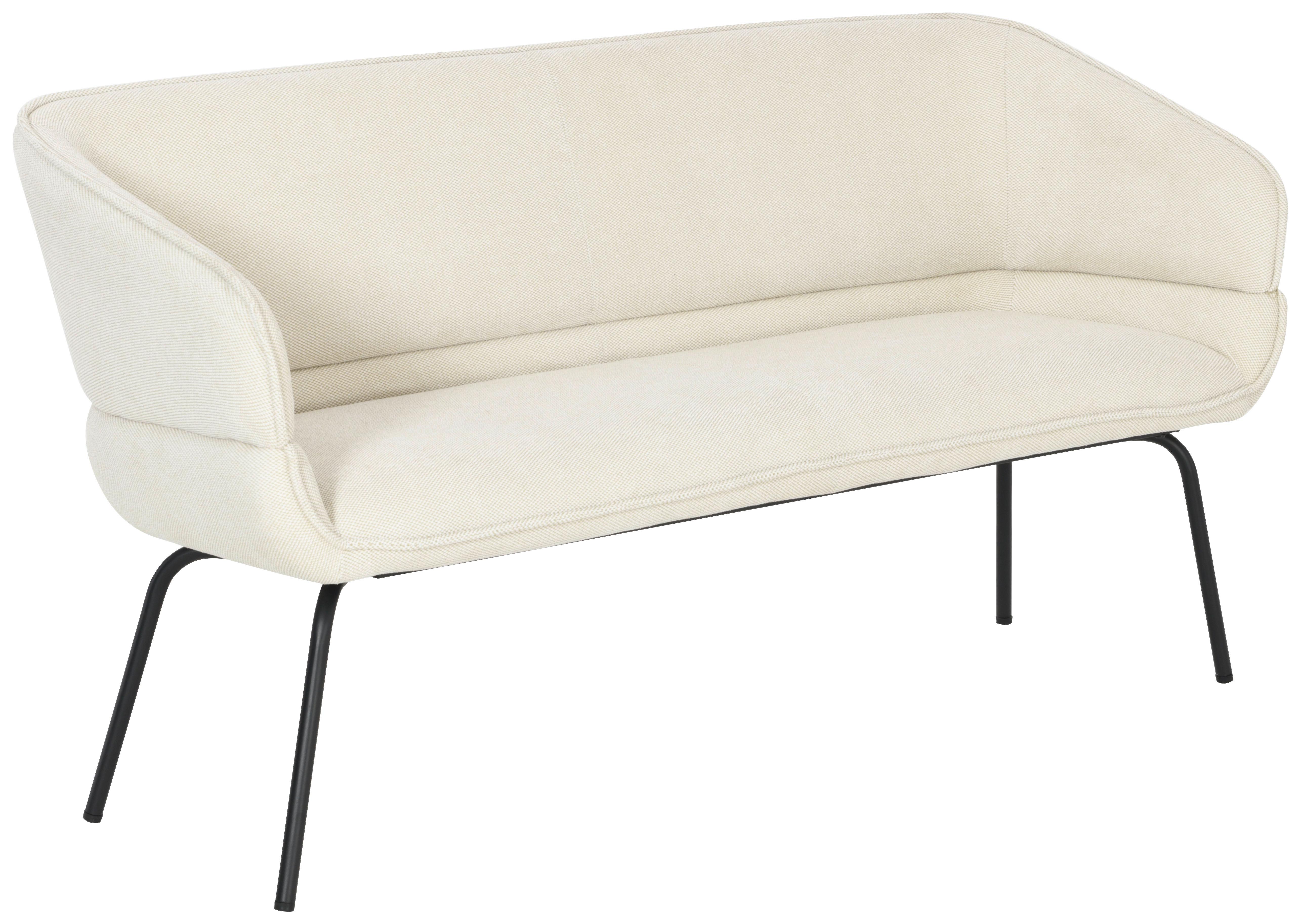 Klop Serena, Bež - črna/bež, Konvencionalno, kovina/tekstil (160/87/62cm)