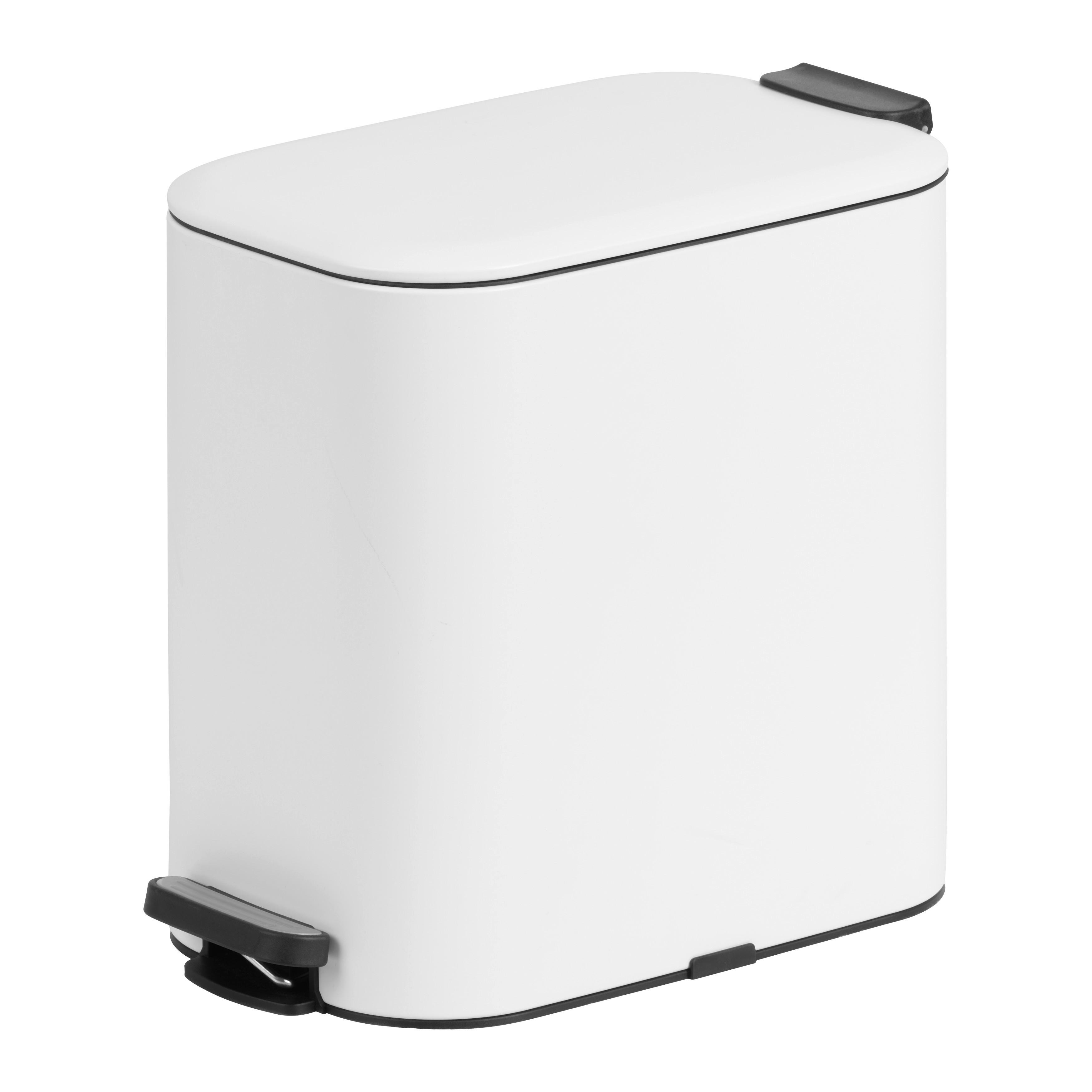Treteimer Vario Weiß Ca. 20 L - črna/bela, Moderno, kovina/umetna masa (23,4/41,3/37,6cm) - Mömax