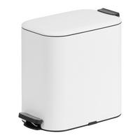 Treteimer Vario Weiß ca. 20 l - Schwarz/Weiß, MODERN, Kunststoff/Metall (23,4/41,3/37,6cm) - Mömax