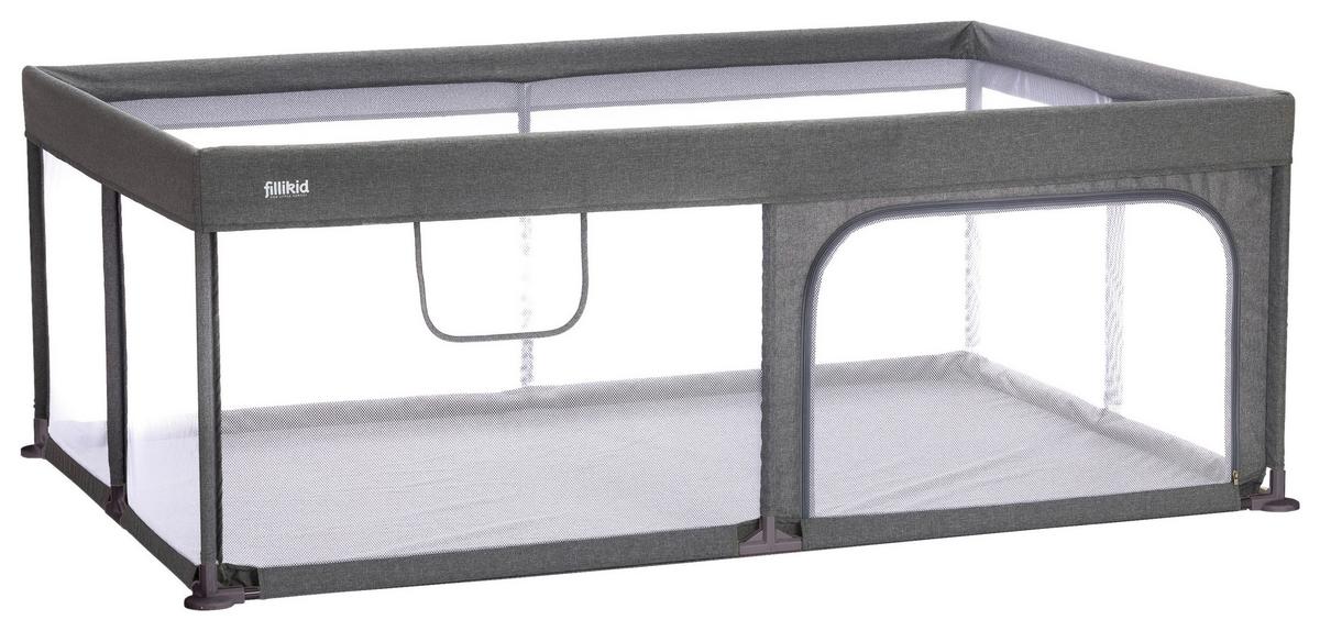 KOJEC NA KÓŁKACH 4050-17 RIO XL EXTRA GROSS - szary, Basics, tworzywo sztuczne/metal (180/120/68cm) - Fillikid