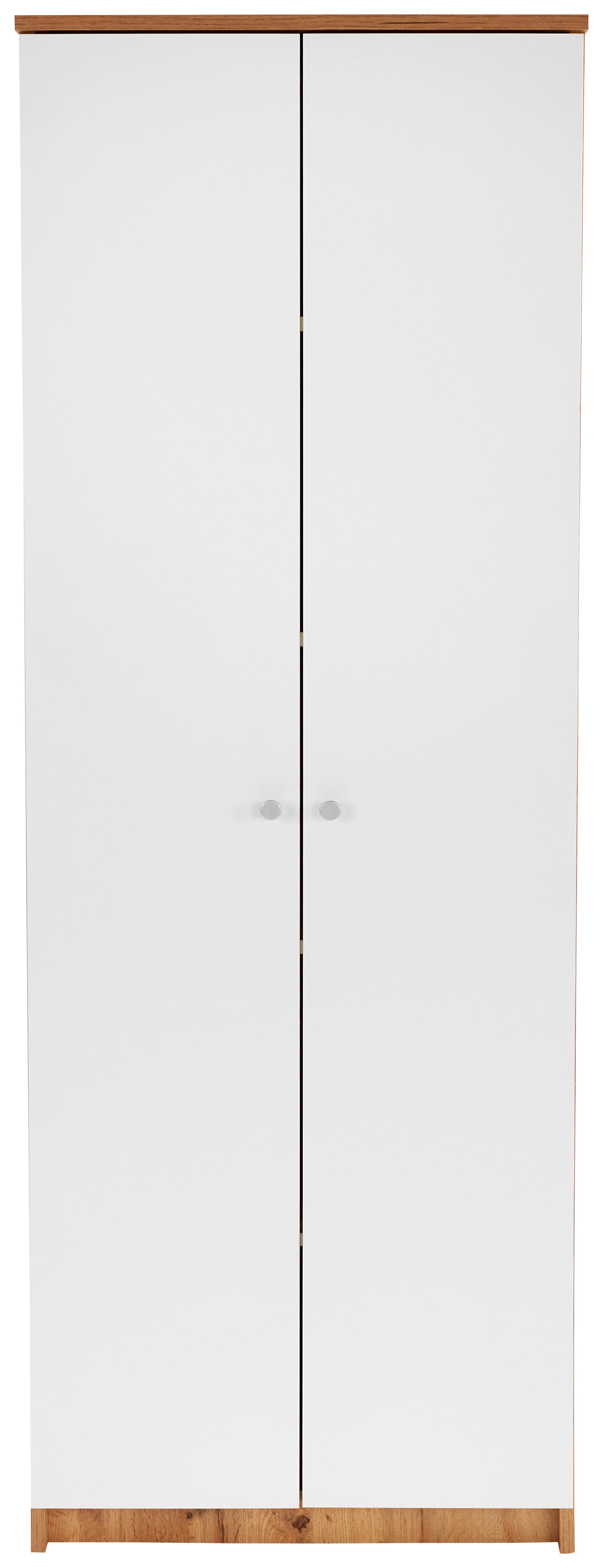 Cipősszekrény Kv05 - alumíniumszínű/Artisan tölgy, Modern (62,4/178,6/35,4cm) - Best Price