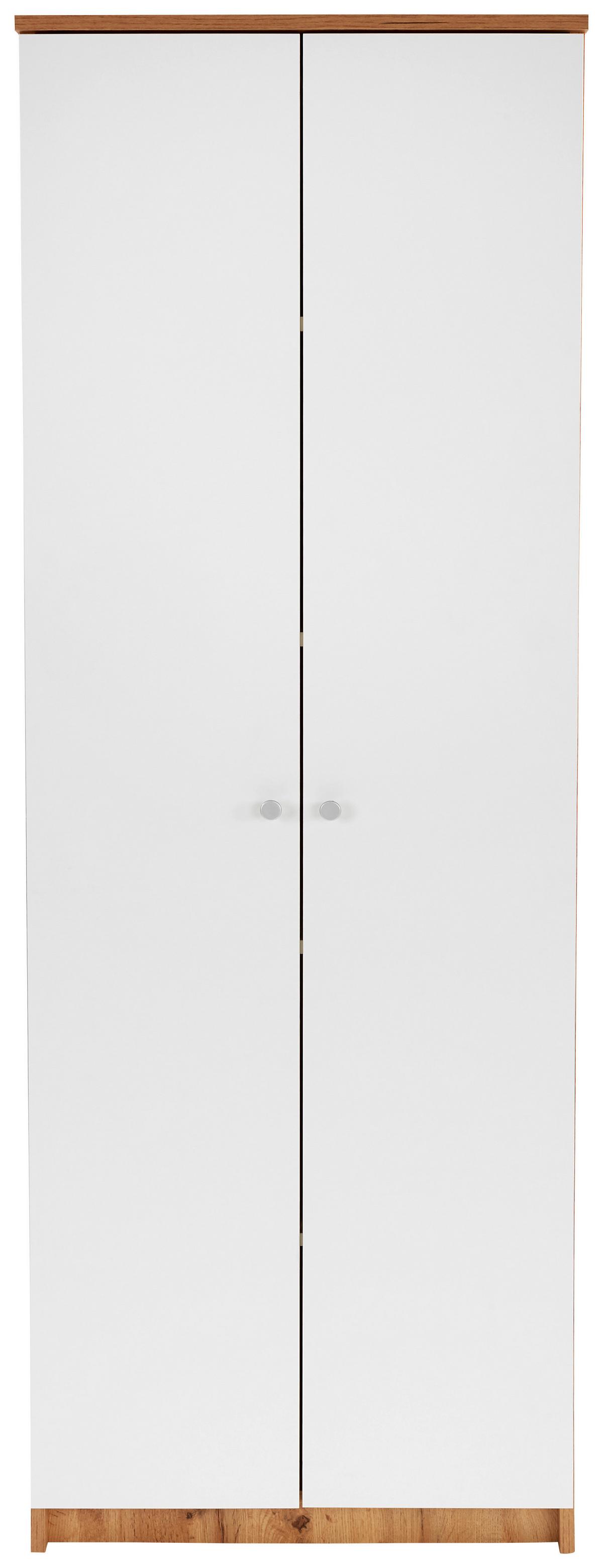 Dulap pentru pantofi KV05 - alb/stejar Artisan, Modern (62,4/178,6/35,4cm) - Best Price