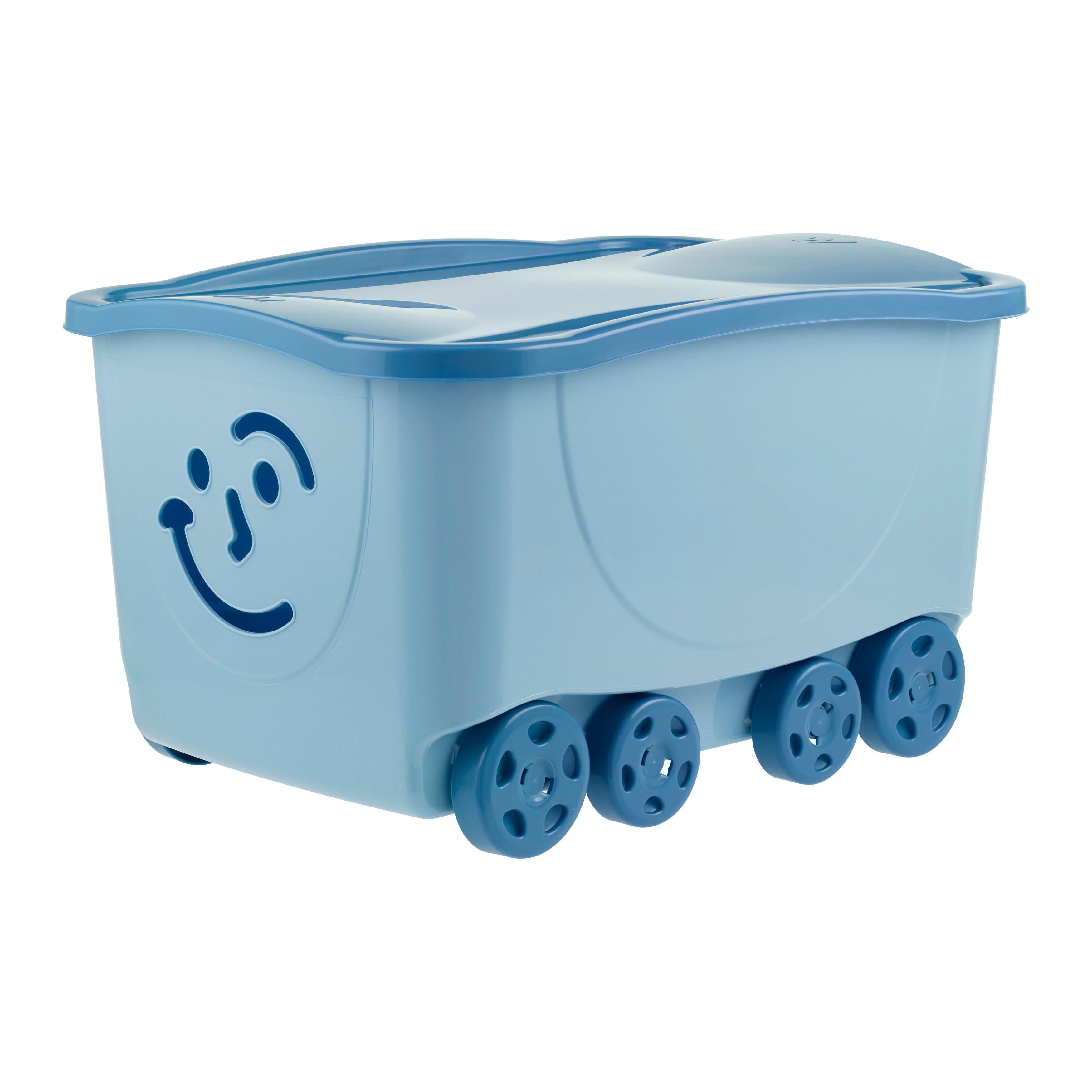 Škatla S Pokrovom Kids - svetlo modra, Konvencionalno, umetna masa (58/39/32cm) - Based