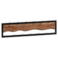WANDGARDEROBE WL6.769 - Schwarz/Braun, Lifestyle, Holz/Metall (80/20/8cm) - MID.YOU