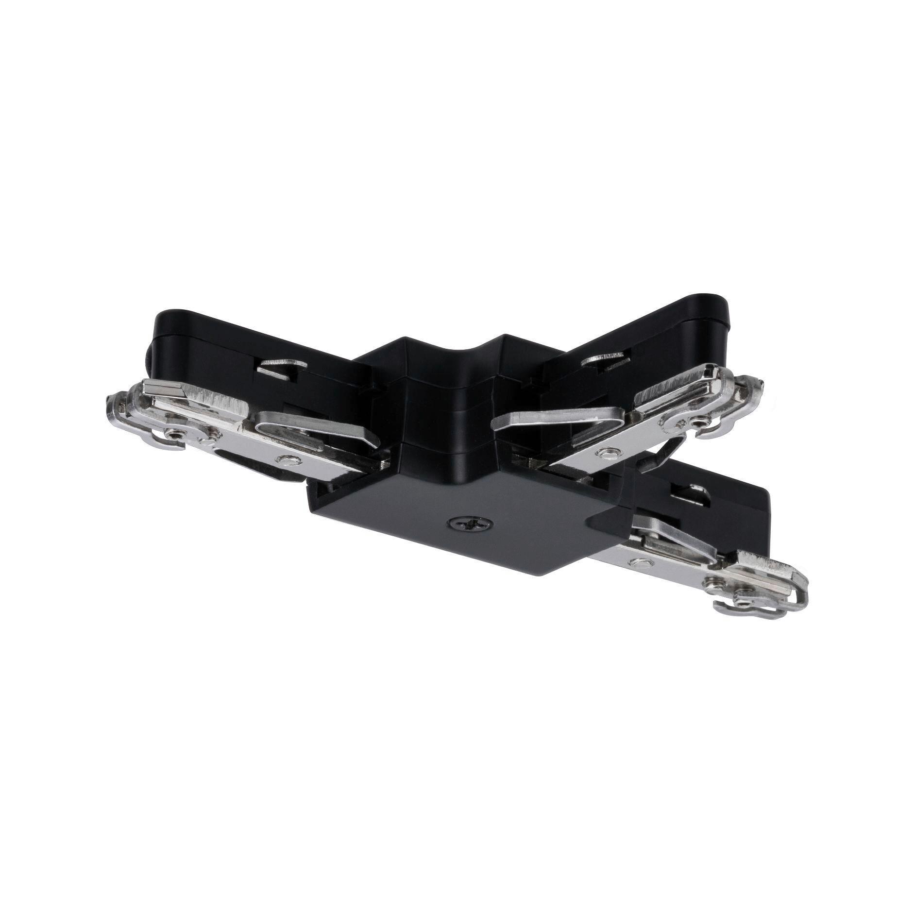 Schienensystem-Verbinder Urail in Schwarz - Schwarz, Design, Kunststoff/Metall (10,4/1,8/6,2cm) - Paulmann