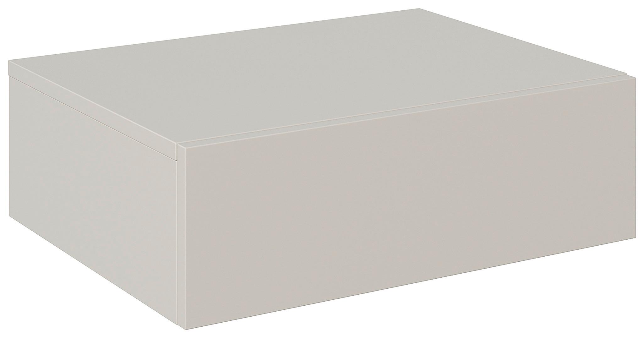 SZAFKA NOCNA NEWNIQ - beżowy/kaszmir, Design, materiał drewnopochodny (50/16/40cm) - Hom`in