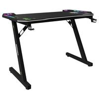 Gamingtisch Minecraft Schwarz ca. 120x60x74cm - Schwarz, MODERN, Holzwerkstoff/Metall (120/60/74cm) - Minecraft