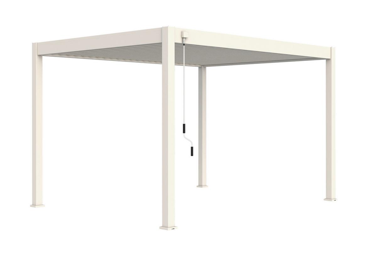 PERGOLA CLASSIC 3X4M WEISS - Weiss, Basics, Metall (400/255/300cm) - Gardenson