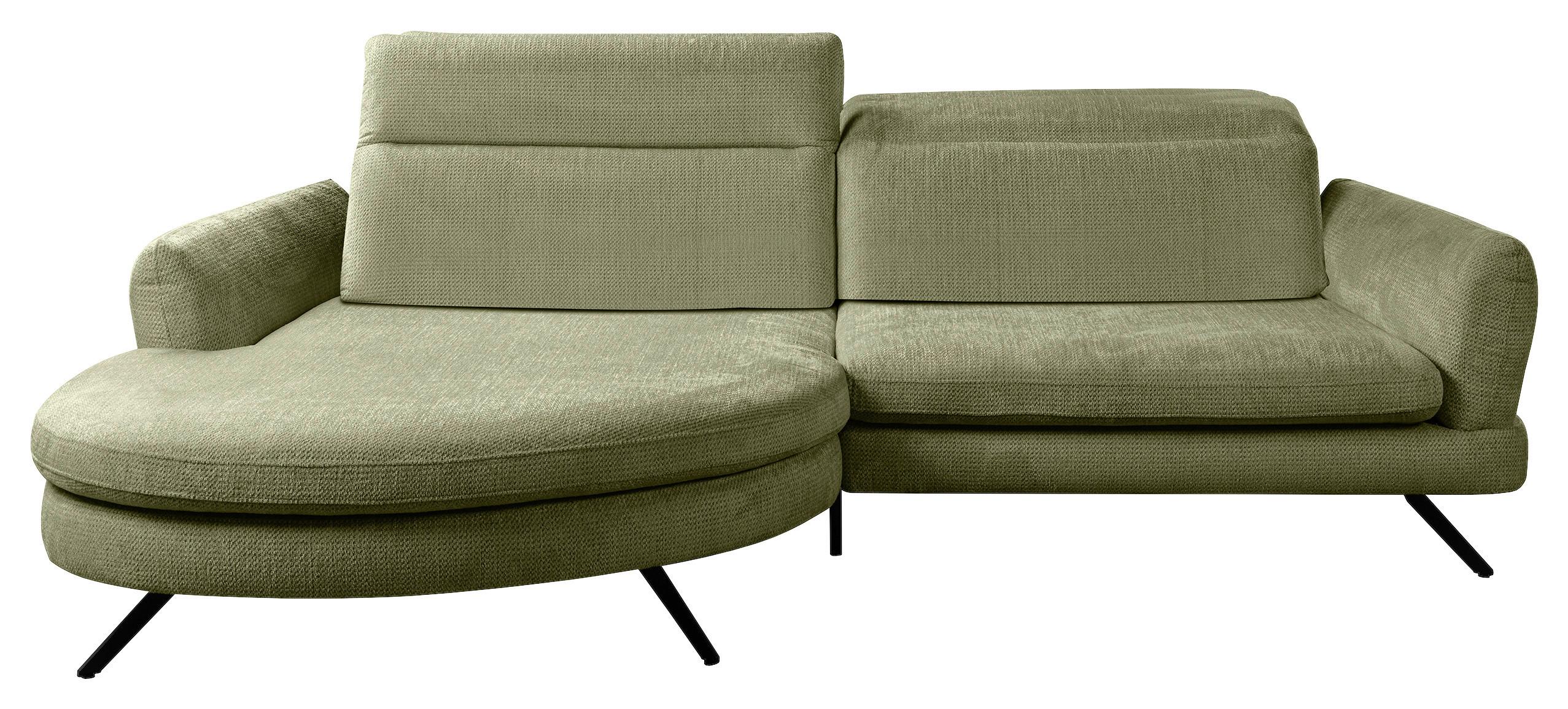 Kutna Garnitura Jasper - crna, Moderno, drvni materijal/tekstil (177-198/85-104/277cm) - Premium Living