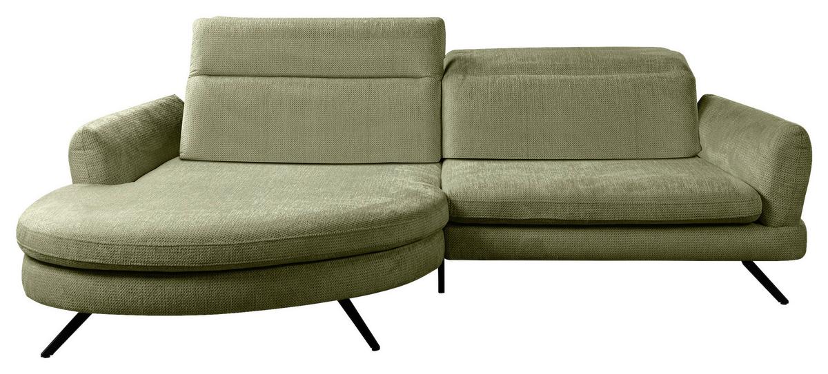 Kutna Garnitura Jasper - crna, Moderno, drvni materijal/tekstil (177-198/85-104/277cm) - Premium Living