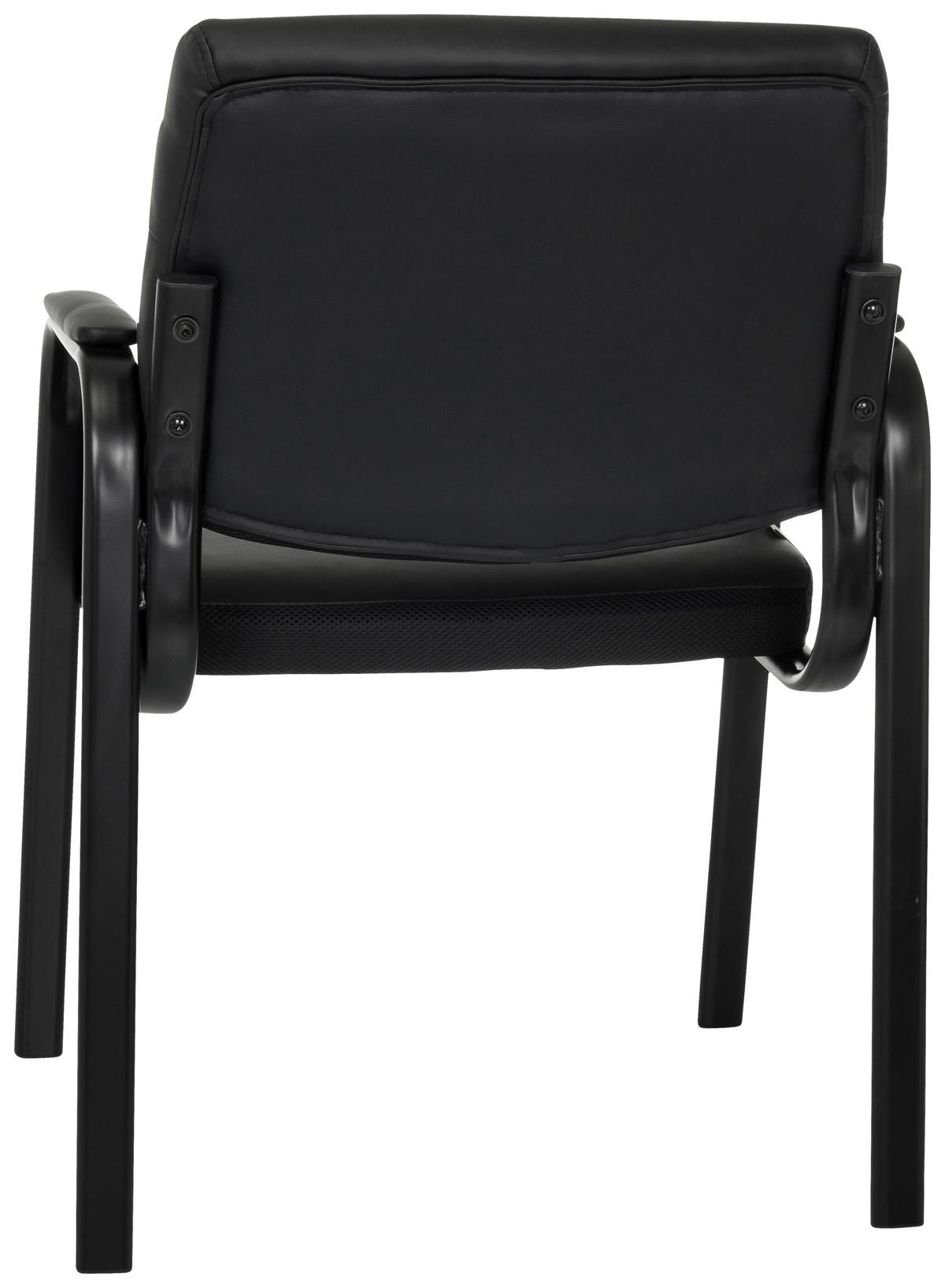 Konferenčni Stol Advie V Pu, Črna - črna, Moderno, kovina/usnje (60/85/64cm) - MID.YOU
