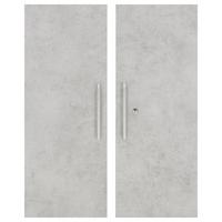 Türenset in Grau - Alufarben/Grau, Modern, Holzwerkstoff/Metall (75,6/102,3cm) - Mömax