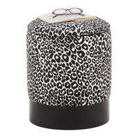 Stauraumhocker Baca Schwarz/Weiß - Schwarz/Weiß, LIFESTYLE, Holz/Textil (35/35/42,5cm) - Mömax