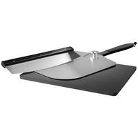 ZESTAW DO PIZZY PIZZA - czarny/kolor aluminiowy, Trend, kamień/metal (36/42/5cm)
