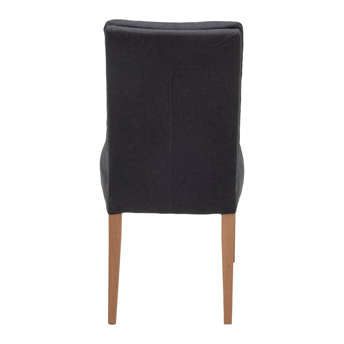 Stuhl Linda Eiche/Anthrazit - Anthrazit, MODERN, Holz/Textil (48/97/66cm) - Mömax