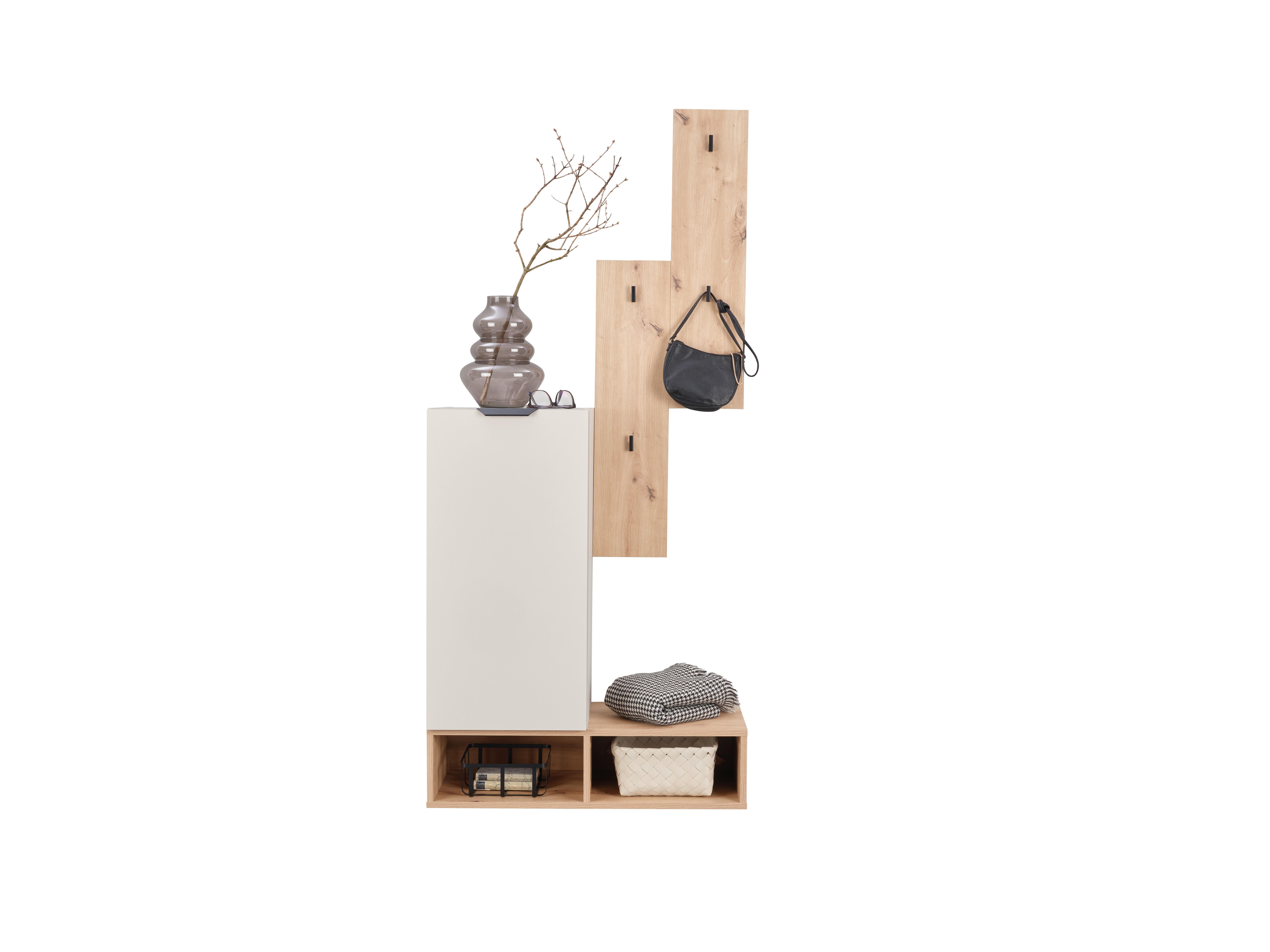 Ansamblu de hol CIAO - cașmir/stejar Artisan, Modern, material pe bază de lemn (80/181/37,9cm) - Modern Living