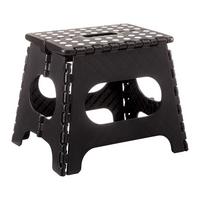 Klapphocker Kurt in Schwarz - Schwarz, KONVENTIONELL, Kunststoff (34/27/26cm) - Mömax