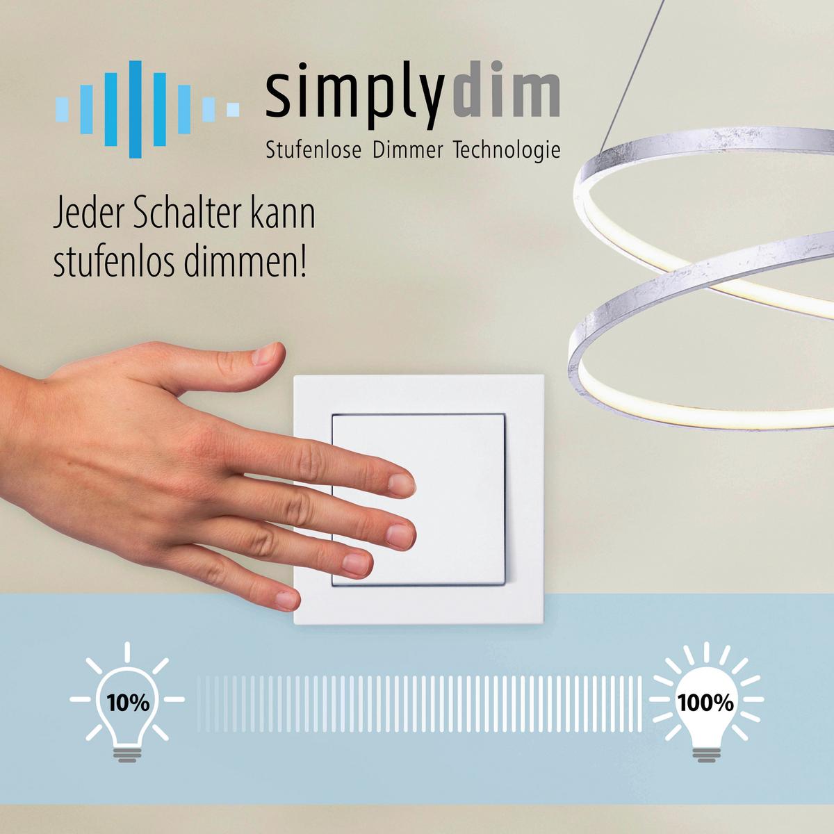 LED-Deckenleuchte Ivanka max. 31 Watt - Schwarz, Design, Kunststoff/Metall (70/44/6,8cm)