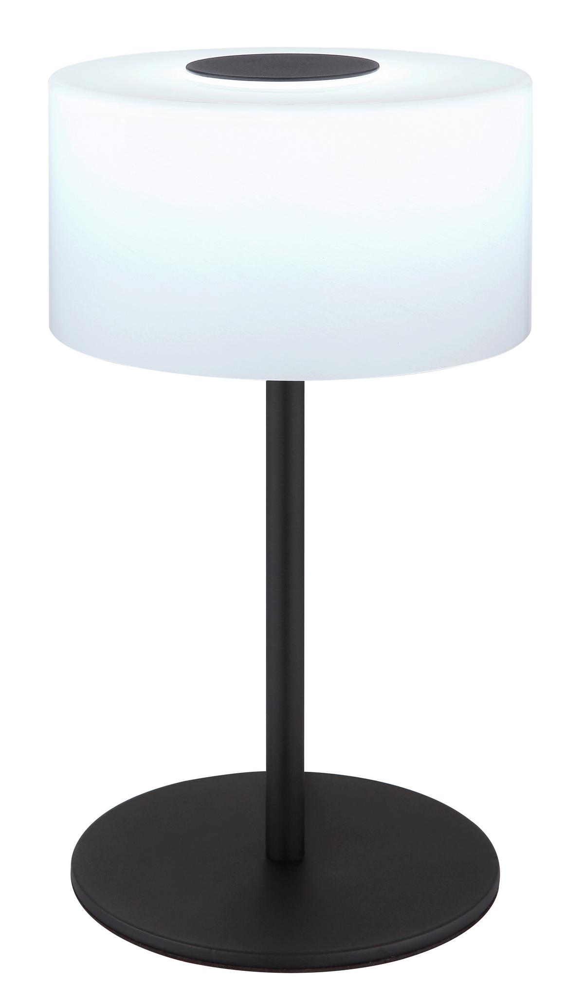 Led Stolna Svjetiljka Trenton - bijela/crna, Design, staklo/metal (20/34,5cm) - Globo