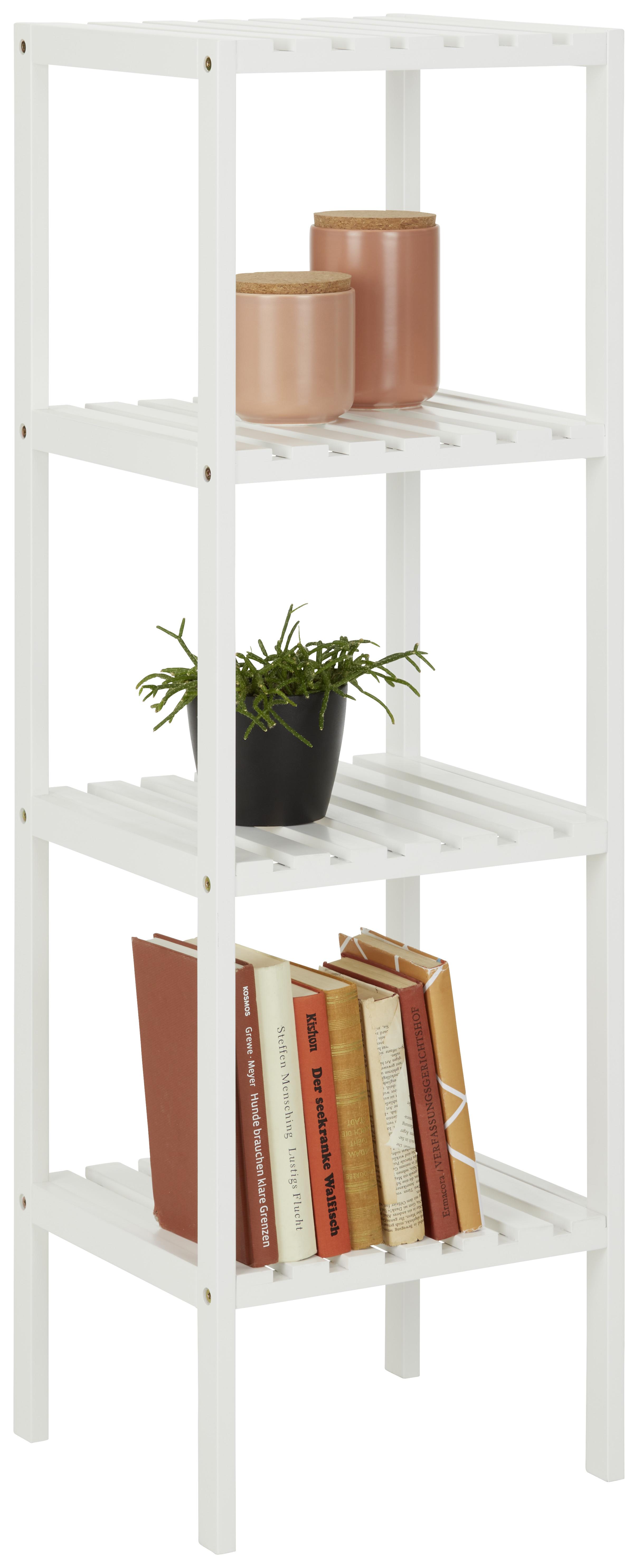 Etajeră LILLY - alb, Modern, material pe bază de lemn (34/110/33cm) - Modern Living