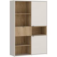 Regal Samm - boje hrasta/bež, Trend, drvni materijal/metal (103,6/160,5/40cm) - Modern Living