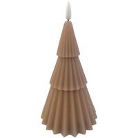 Led Gyertya Tree - taupe, Konventionell, műanyag/természetes anyagok (10/16,5cm) - Modern Living