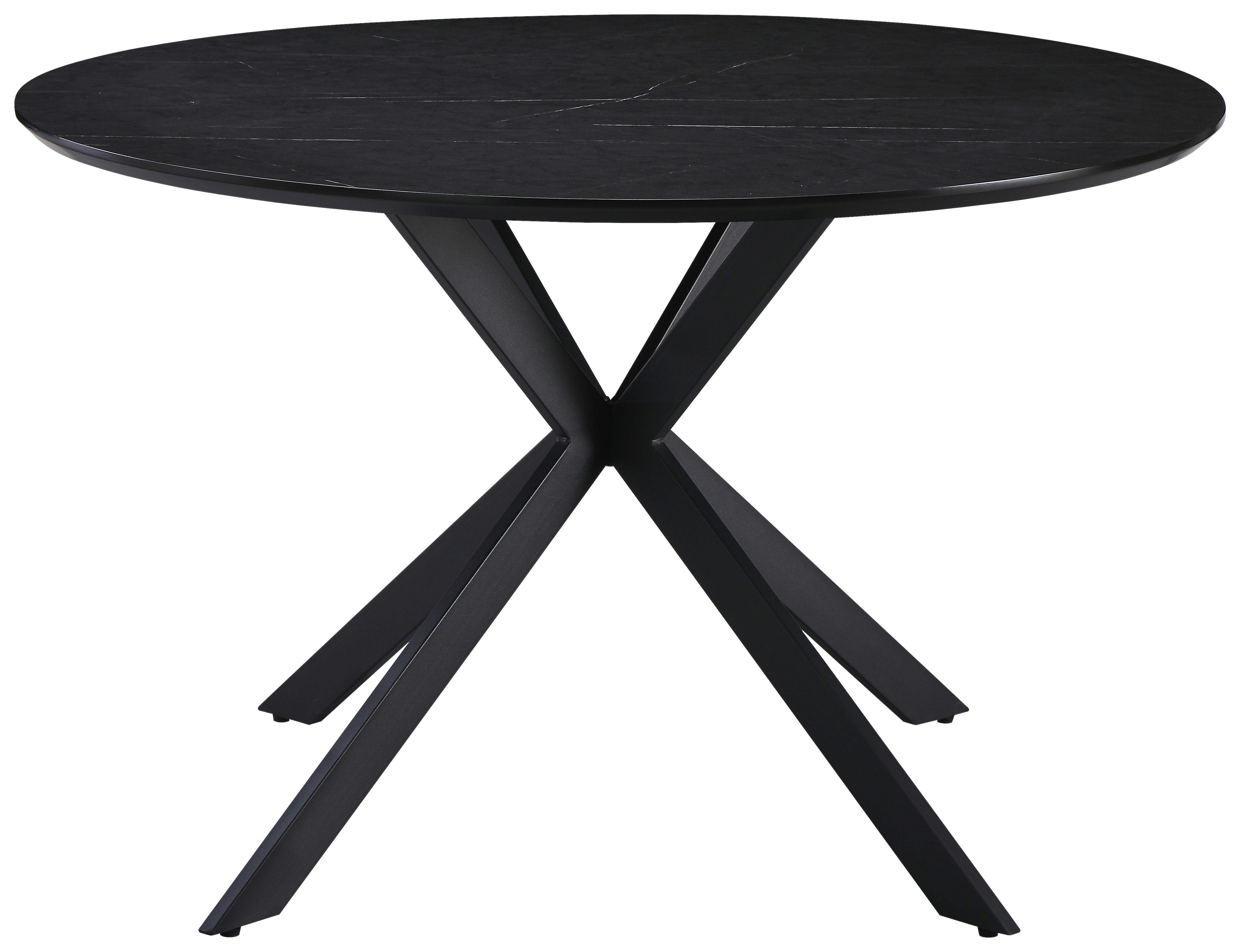 Stol Za Blagovaonicu Larry - crna, Moderno, drvni materijal/metal (120/75/120cm) - Mömax