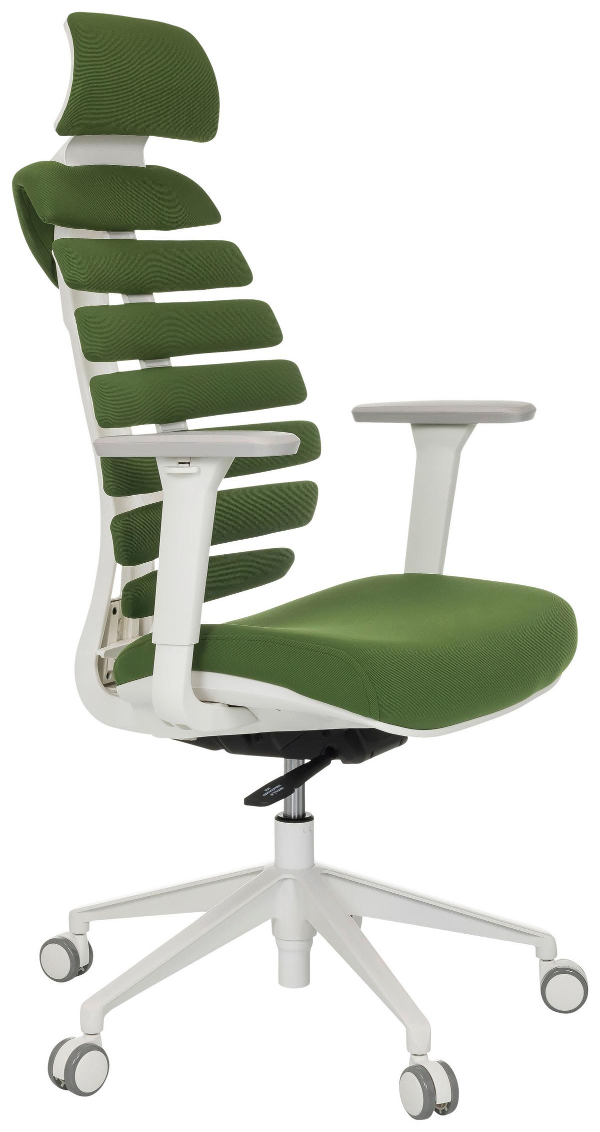 Pisarniški Stol Ergo Line W, Zelena - zelena/bela, Moderno, umetna masa/tekstil (67/116 - 133/65cm) - MID.YOU