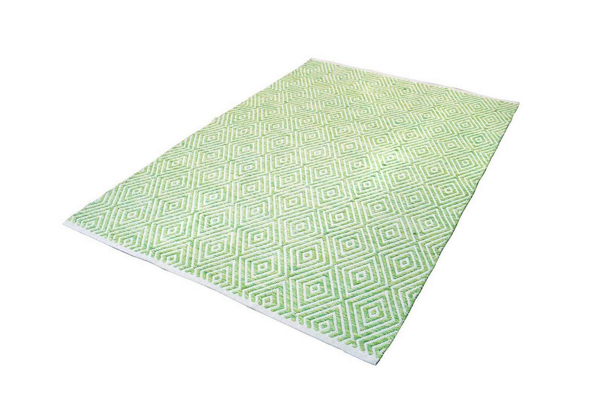 FLACHWEBETEPPICH APERITIF 310 - Grün, Konventionell, Textil (80/150cm) - Kayoom