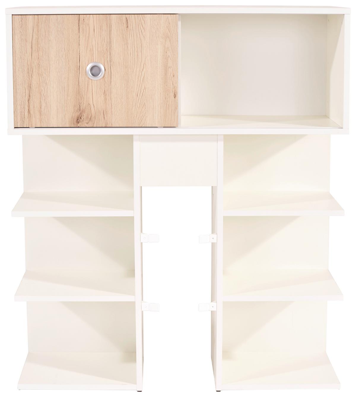 Rješenje Za Odlag. Iznad Krev. Azzurro 90 - bijela/boje hrasta, Konvencionalno, drvni materijal/plastika (95cm) - Based