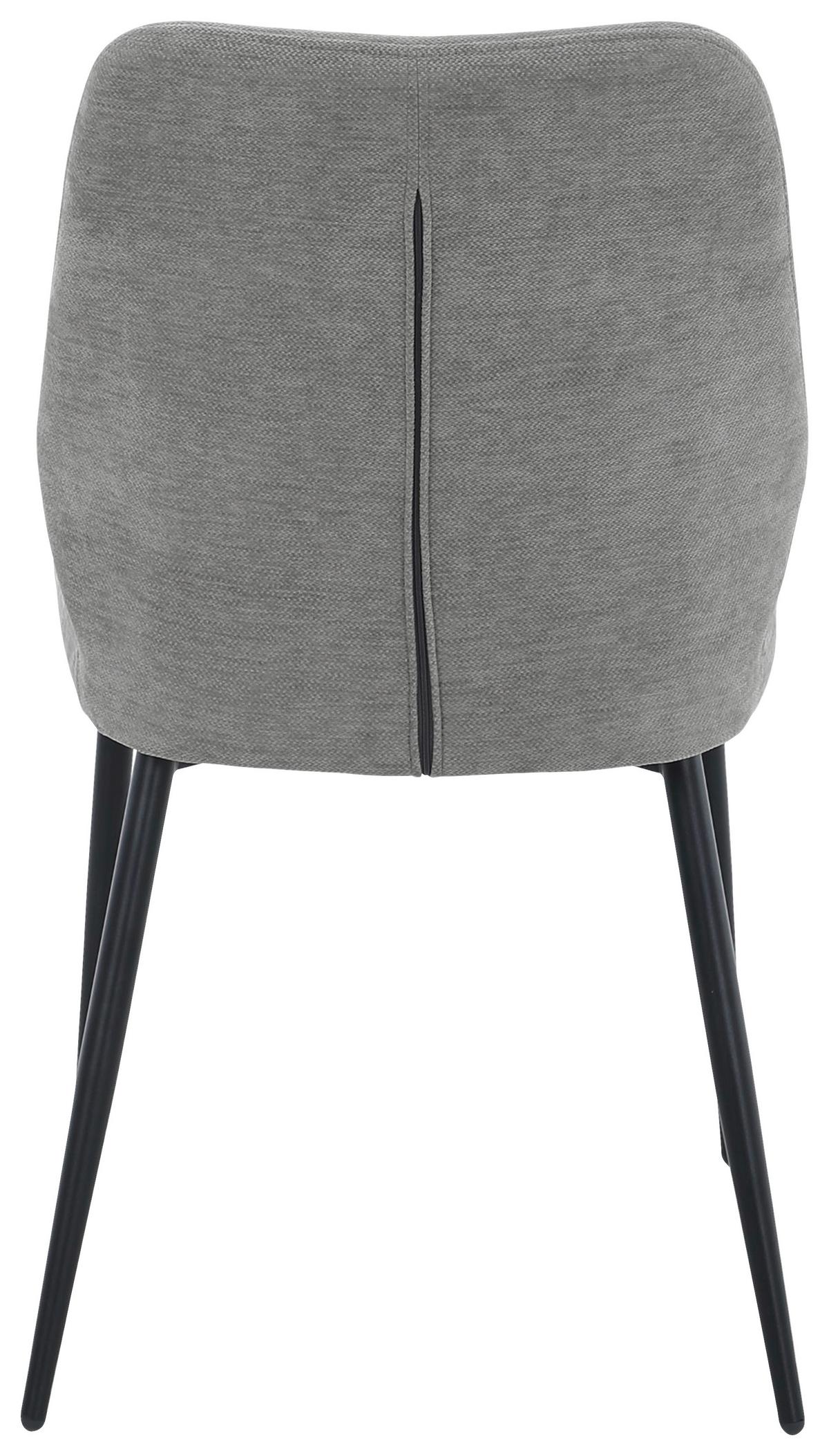 Stolica Tena - siva/crna, Basics, metal/tekstil (46,5/86,5/59cm) - Based