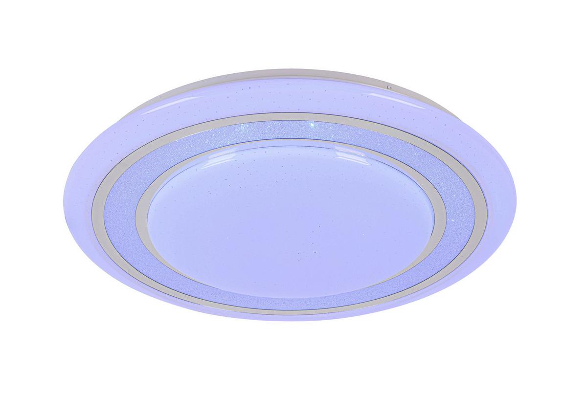 Led Mennyezeti Lámpa Giesbert - króm/fehér, Modern, műanyag/fém (55/8cm) - Premium Living