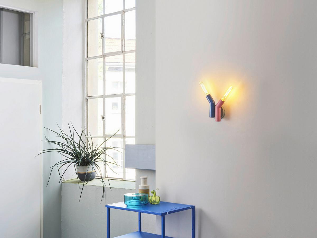 KINKIET DECOR STRAW WALL 2XE27 - Design, metal (18/7.7/21cm) - Osram