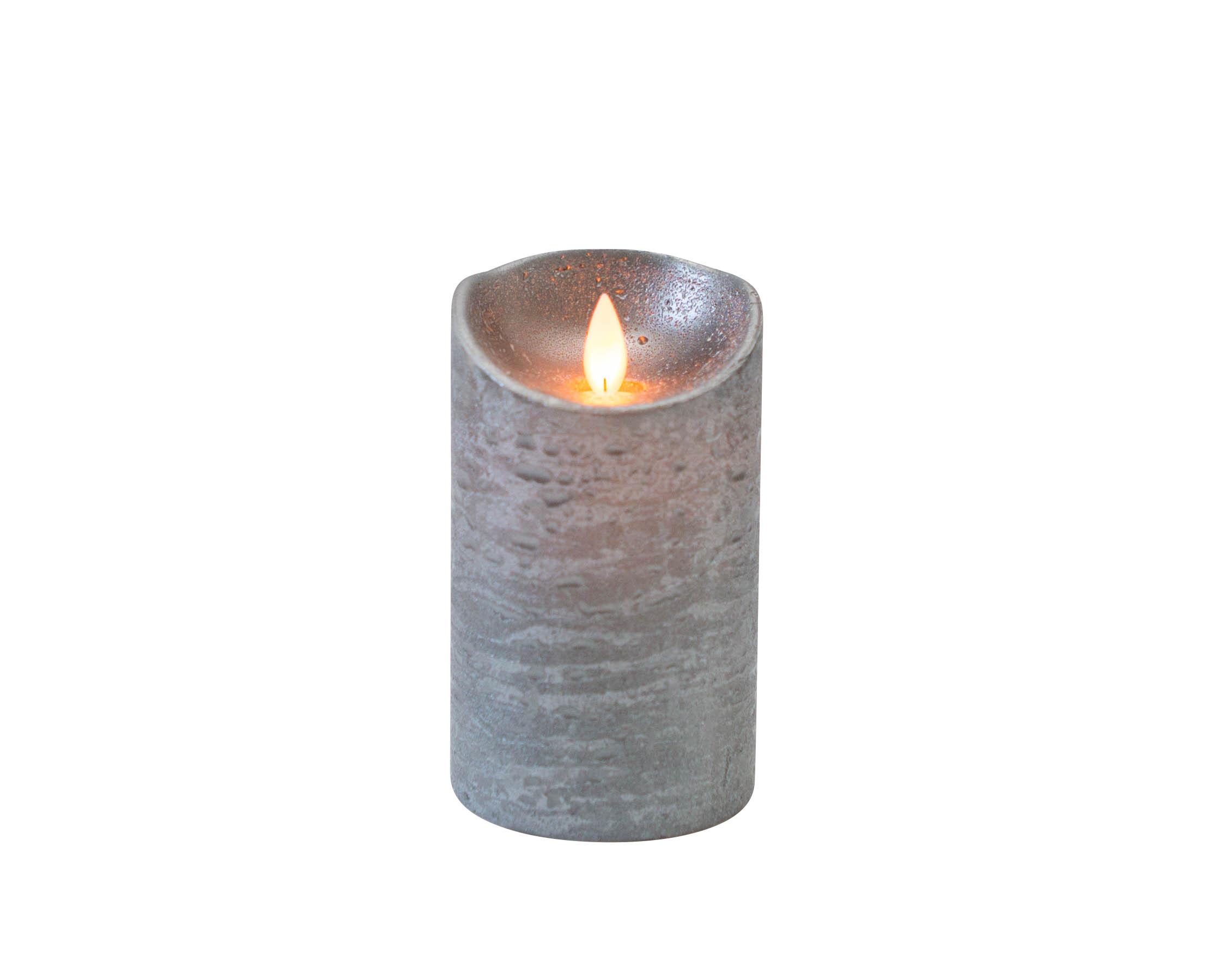 ŚWIECA LED 675833 - taupe, Basics, tworzywo sztuczne/materiały naturalne (7,5qm)
