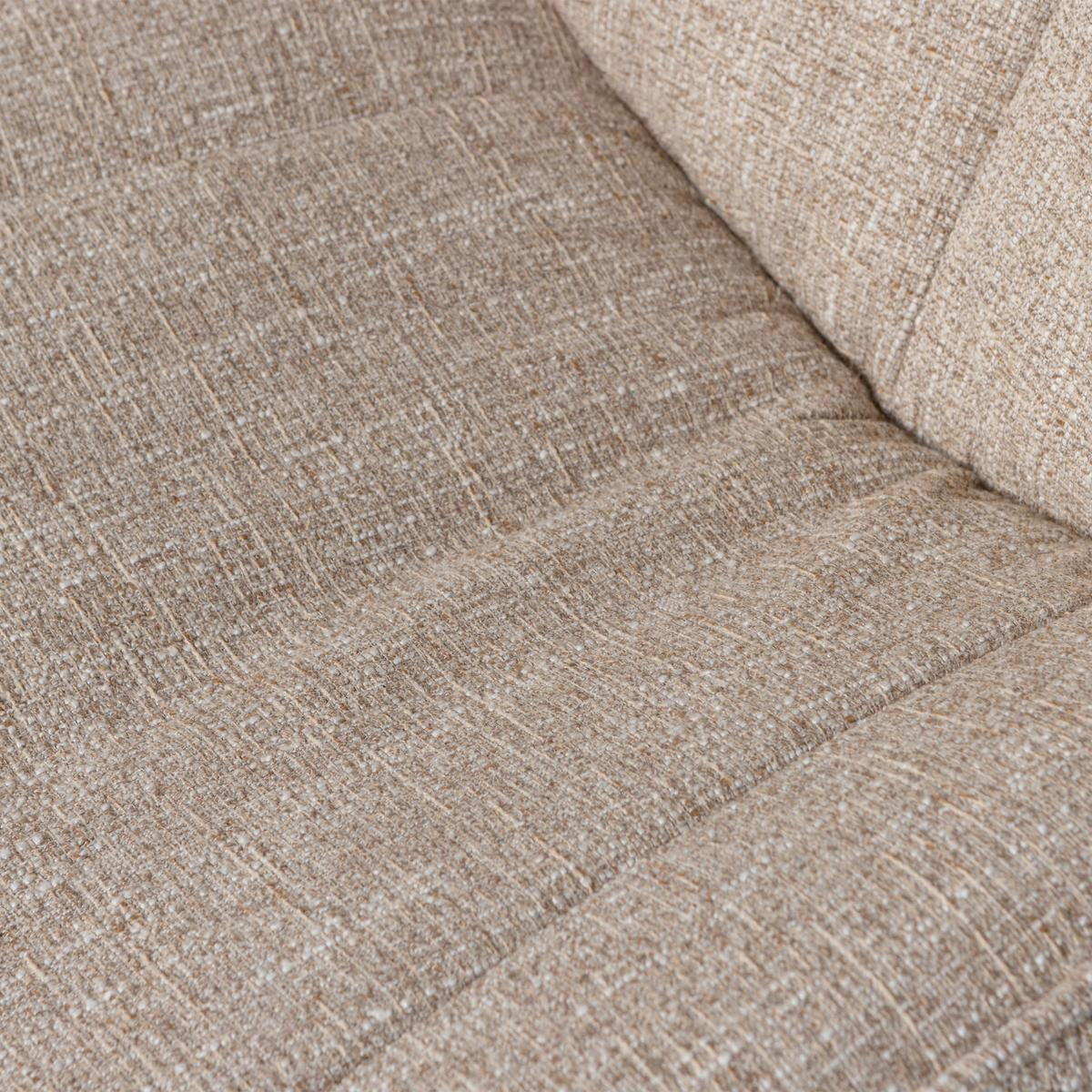 SESSEL Milaro Naturfarben B: 75cm - Schwarz/Naturfarben, Design, Textil/Metall (75/88/94cm) - Livetastic