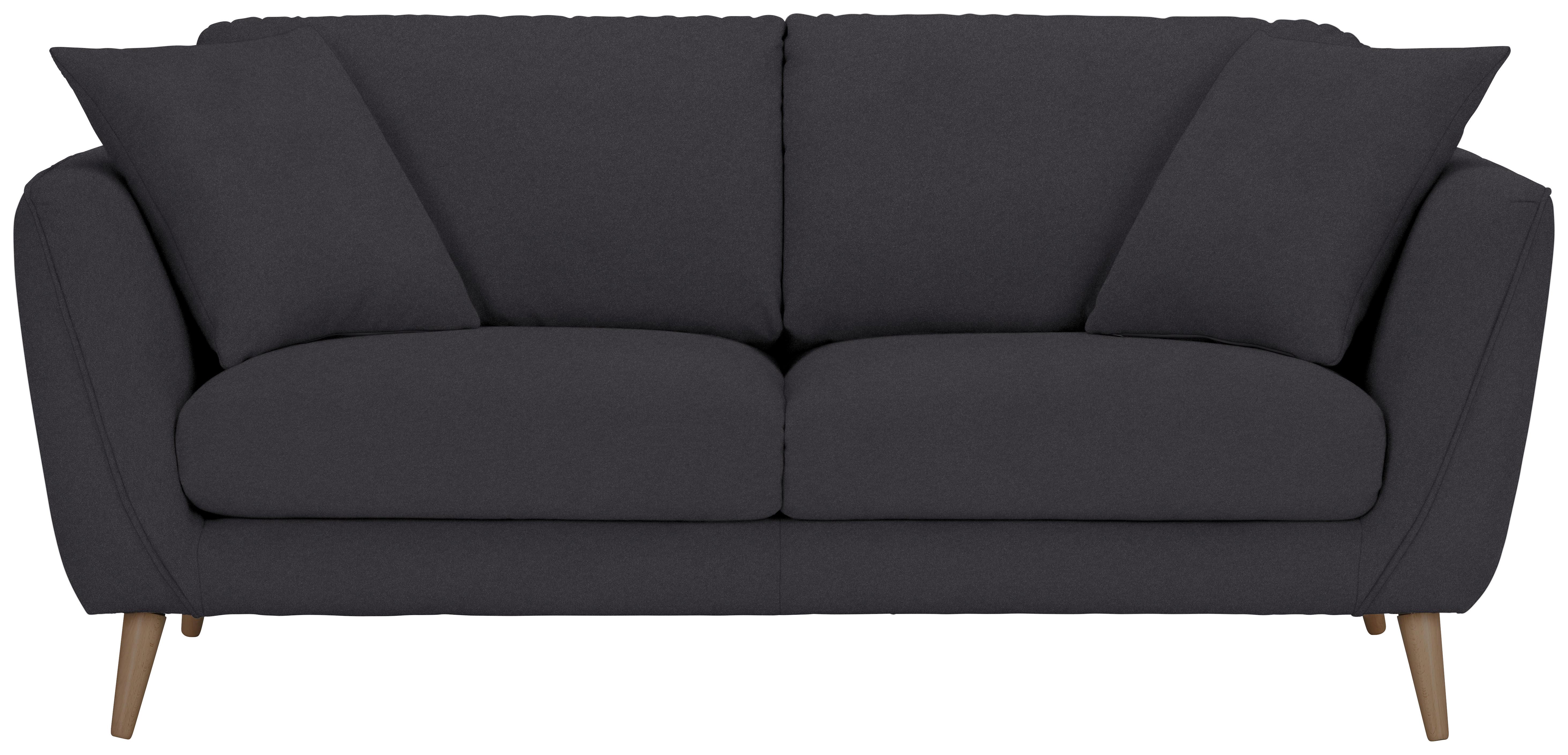 2-Sitzer-Sofa Nicolo in Grau - Naturfarben/Grau, Konventionell, Textil (190/70/47/97cm) - Zandiara