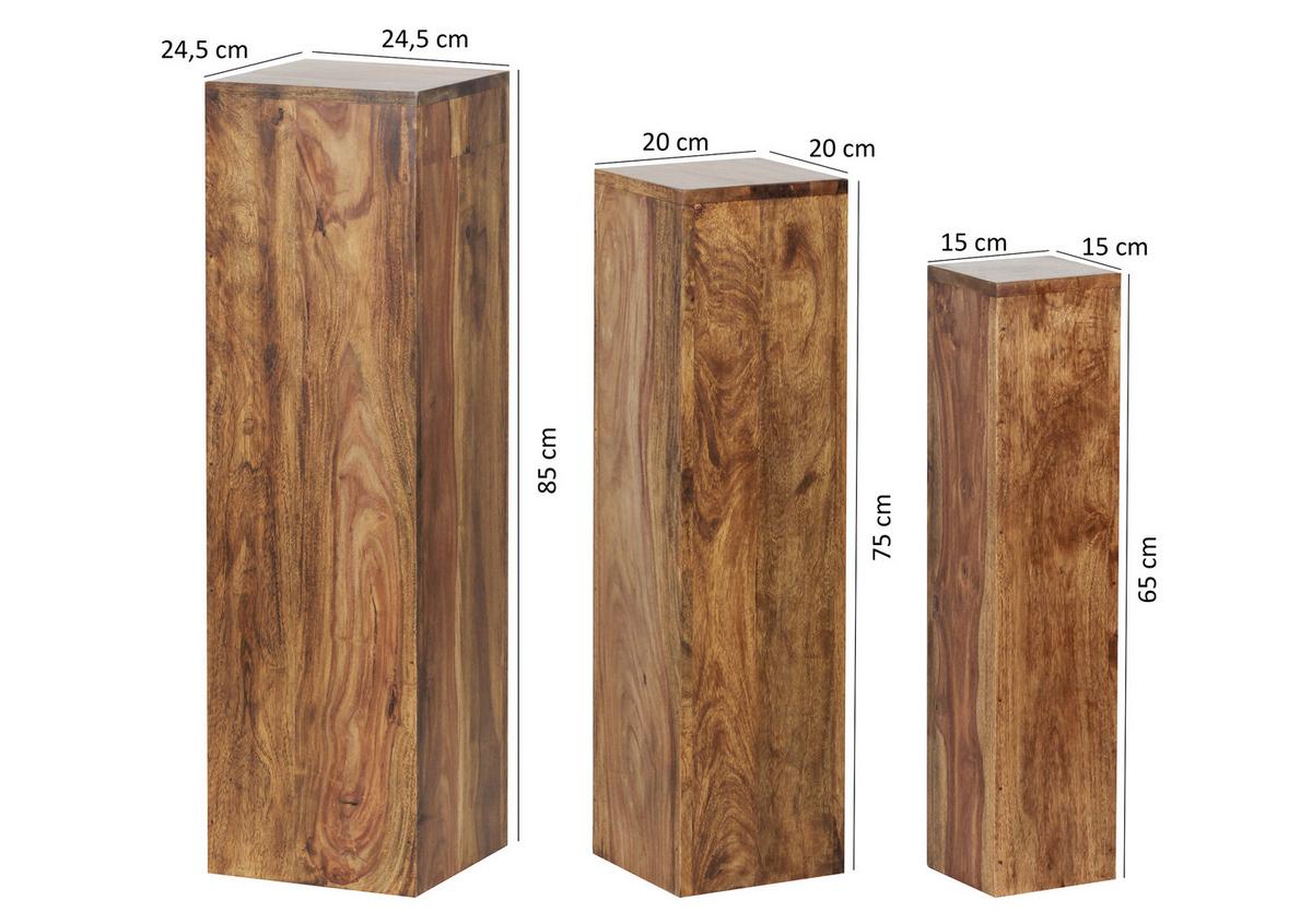 Set Mizic Za Rože Wl1.566 - barve indijskega rožnega lesa, Design, les (24,5/24,5/85cm) - MID.YOU