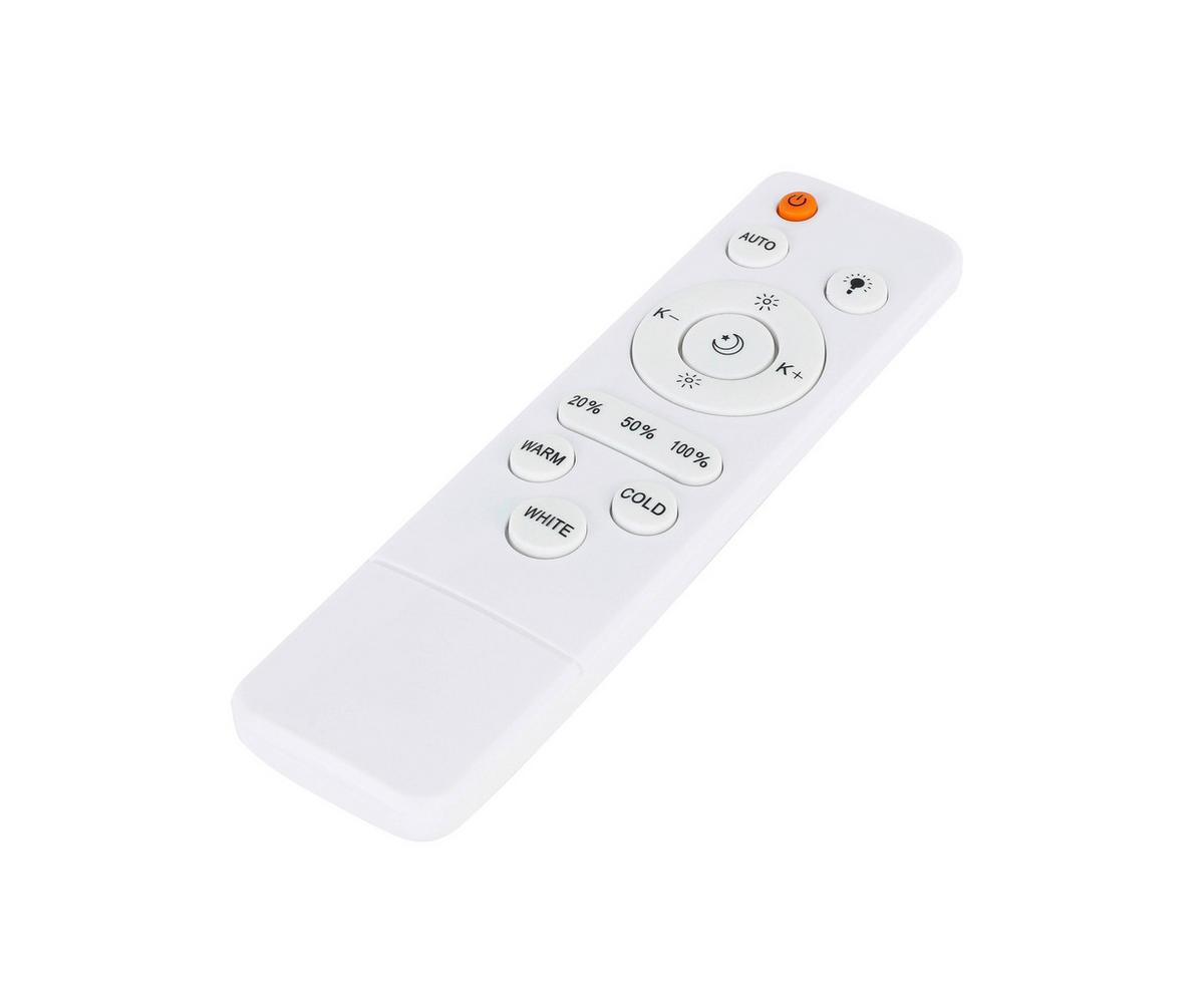 Plafonieră cu LED Jannek - alb/negru, Modern, plastic/metal (33/33/5,5cm) - Premium Living