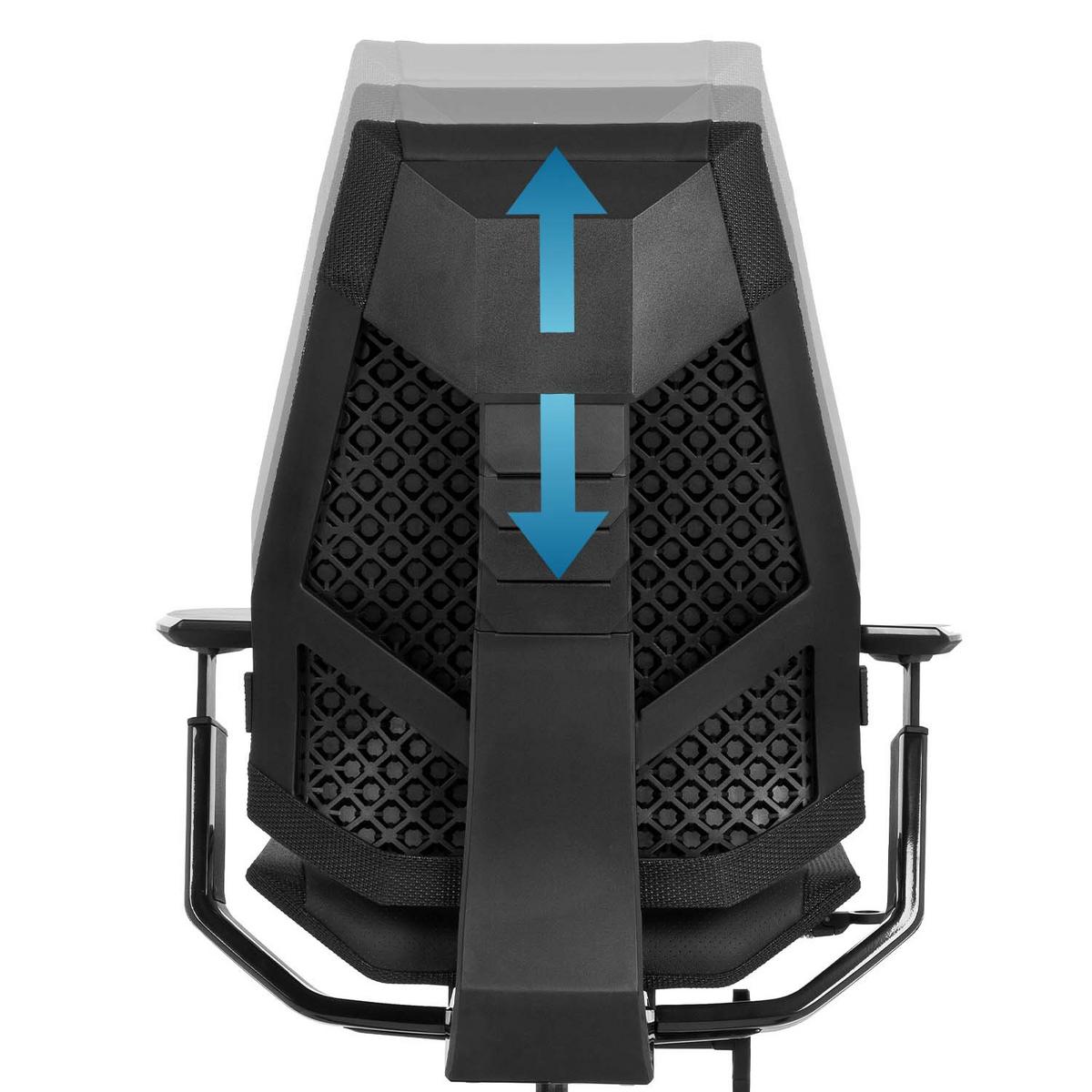 Pisarniški Stol Genidia Black, Črna - črna, Moderno, kovina/umetna masa (57/119/46cm) - MID.YOU