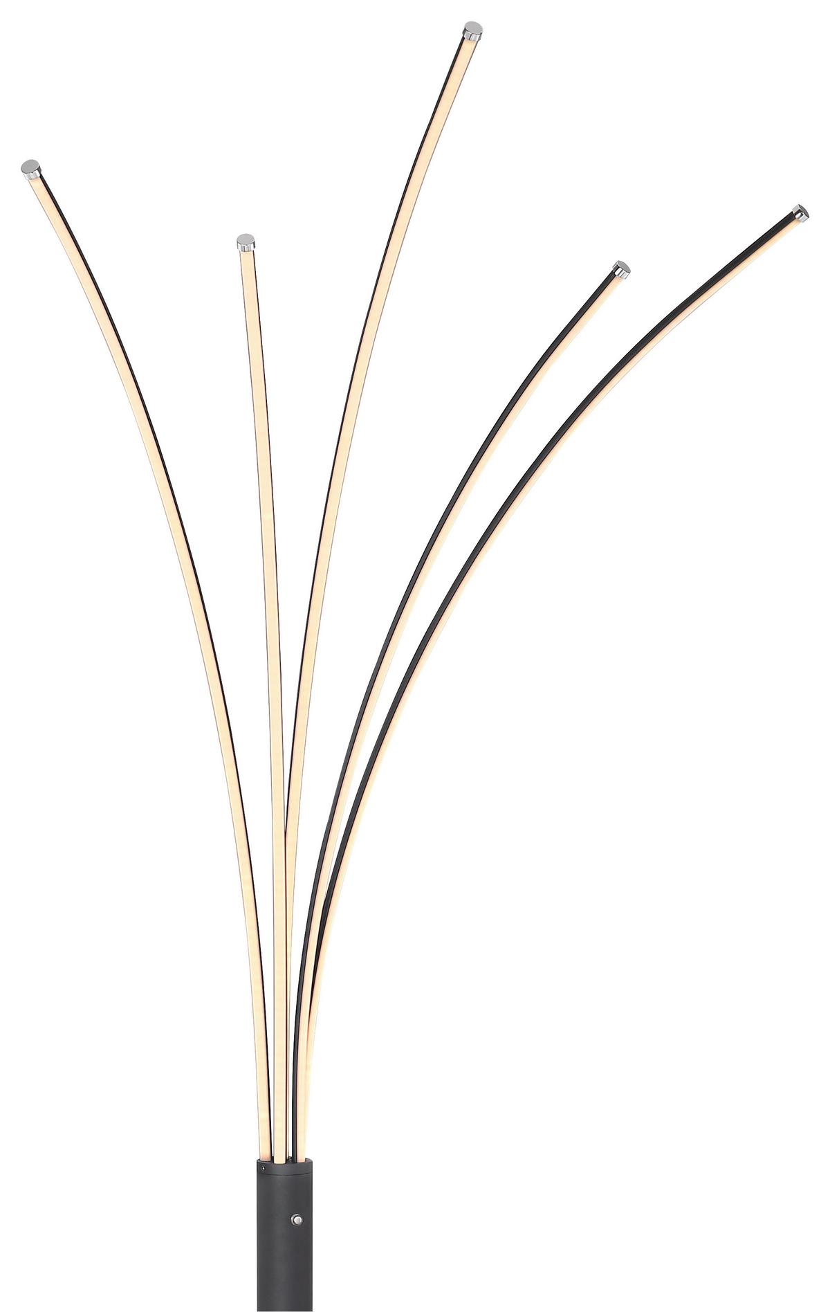 Svjetiljka Podna 59229b Bizzy - crna, Design, metal/plastika (56/60/187cm)