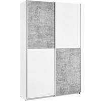 armoire multi usage in Weiss/Grau - couleur d'aluminium/gris, Konventionell, métal/matière synthétique (120/191/42cm) - Mömax